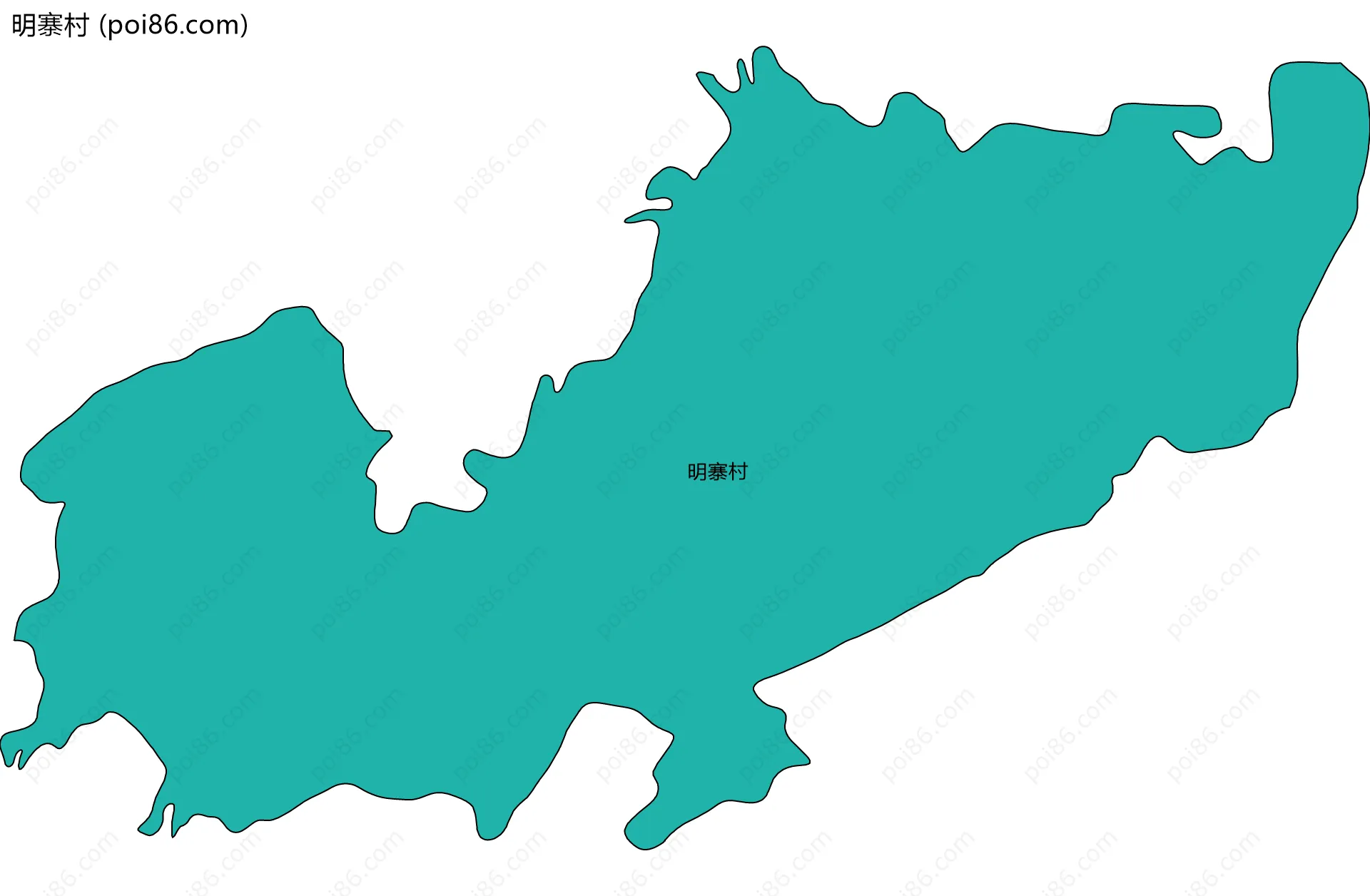 明寨村边界地图