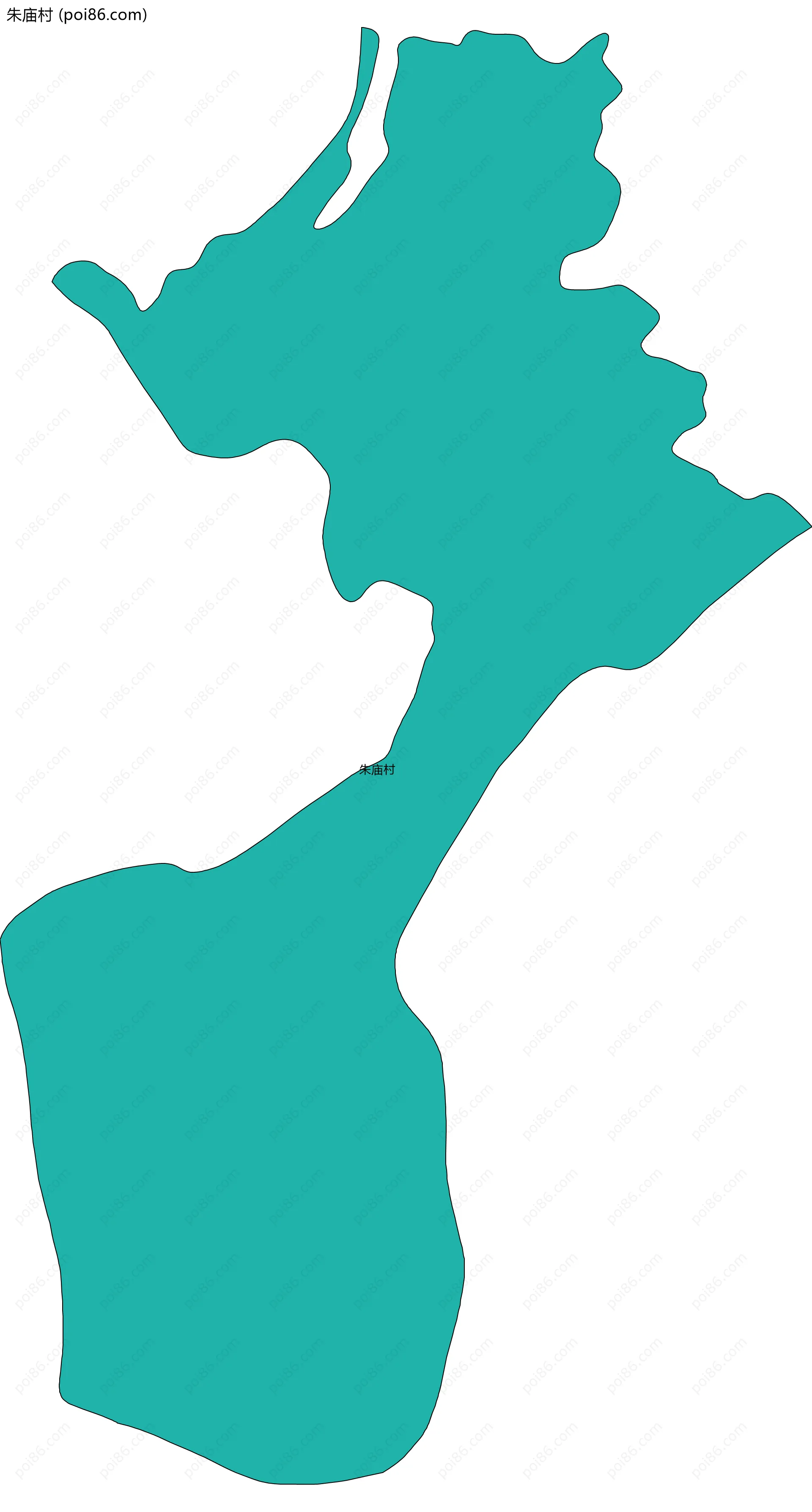 朱庙村边界地图