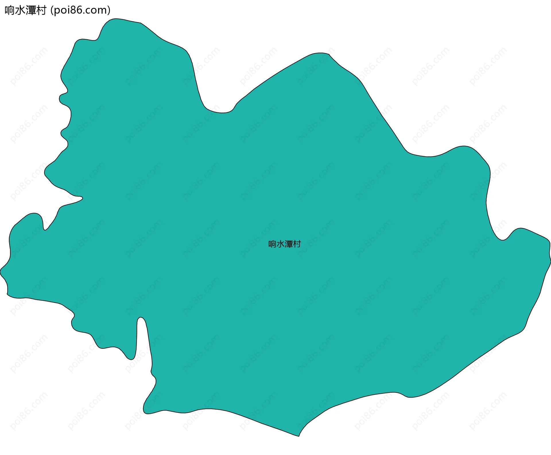 响水潭村边界地图