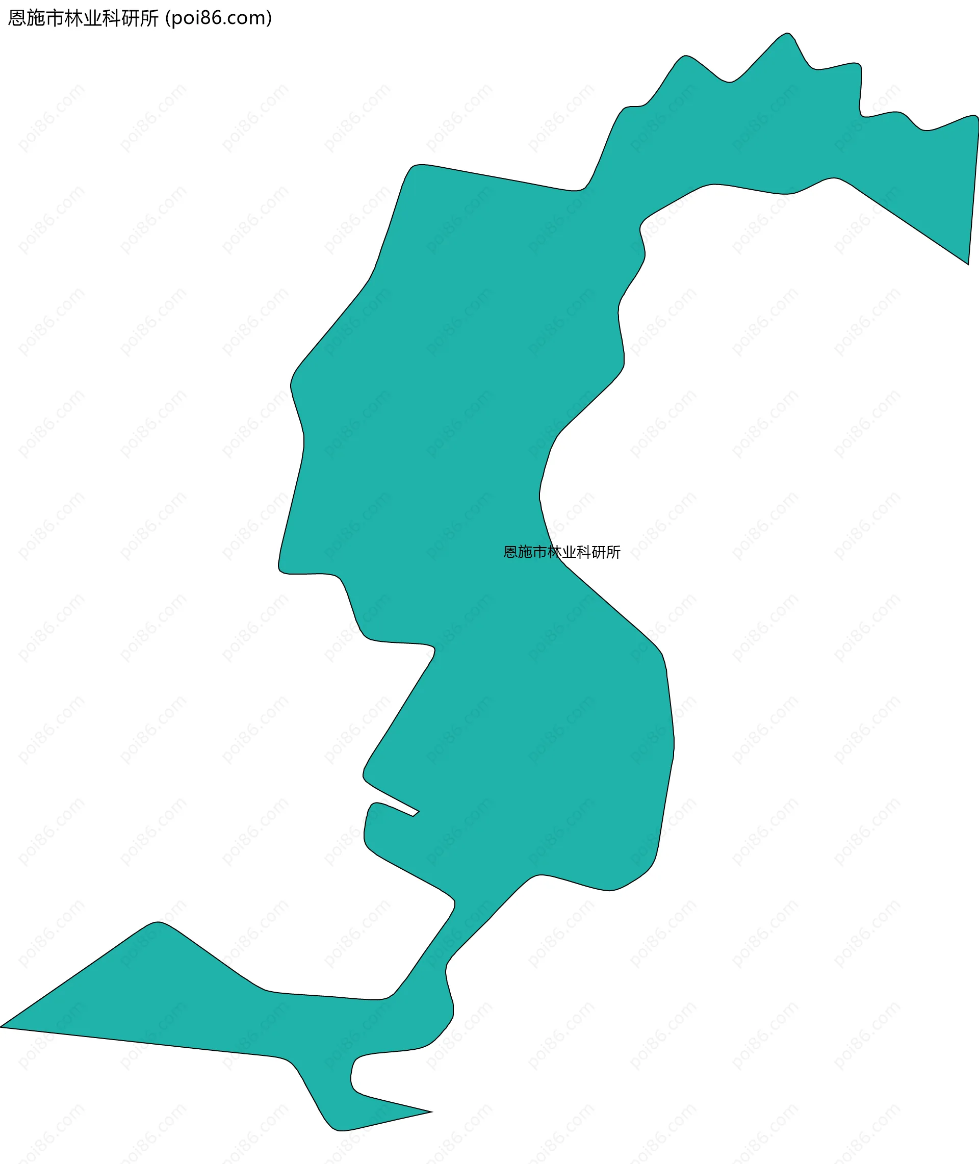 恩施市林业科研所边界地图