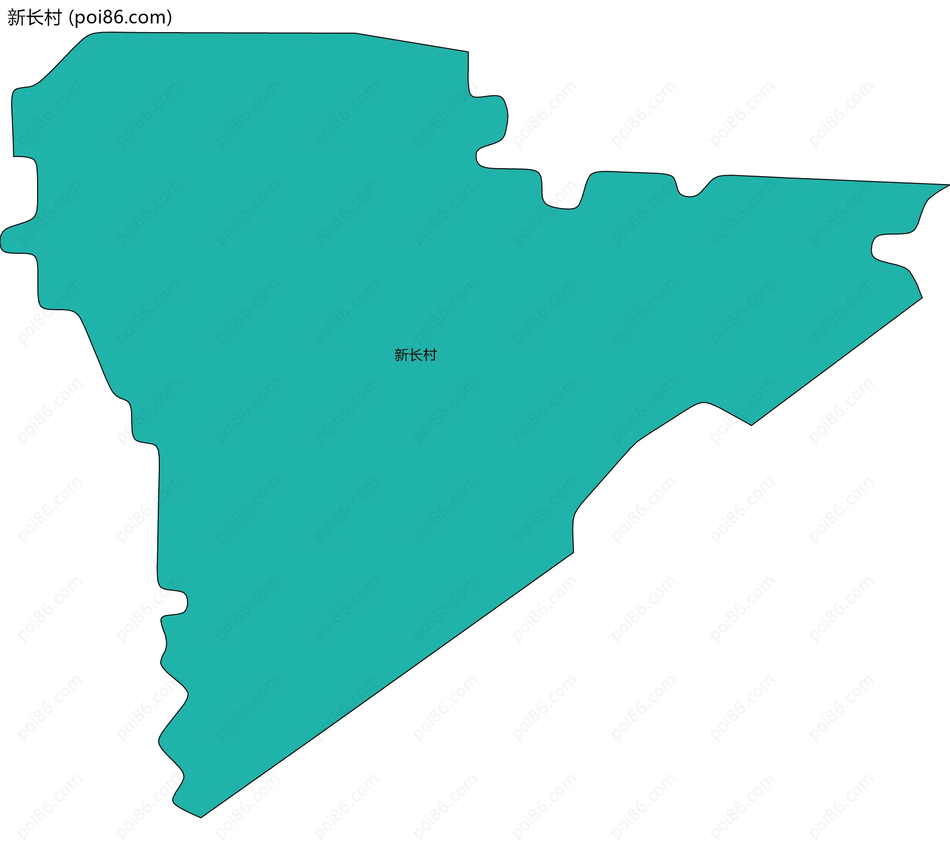 新长村边界地图
