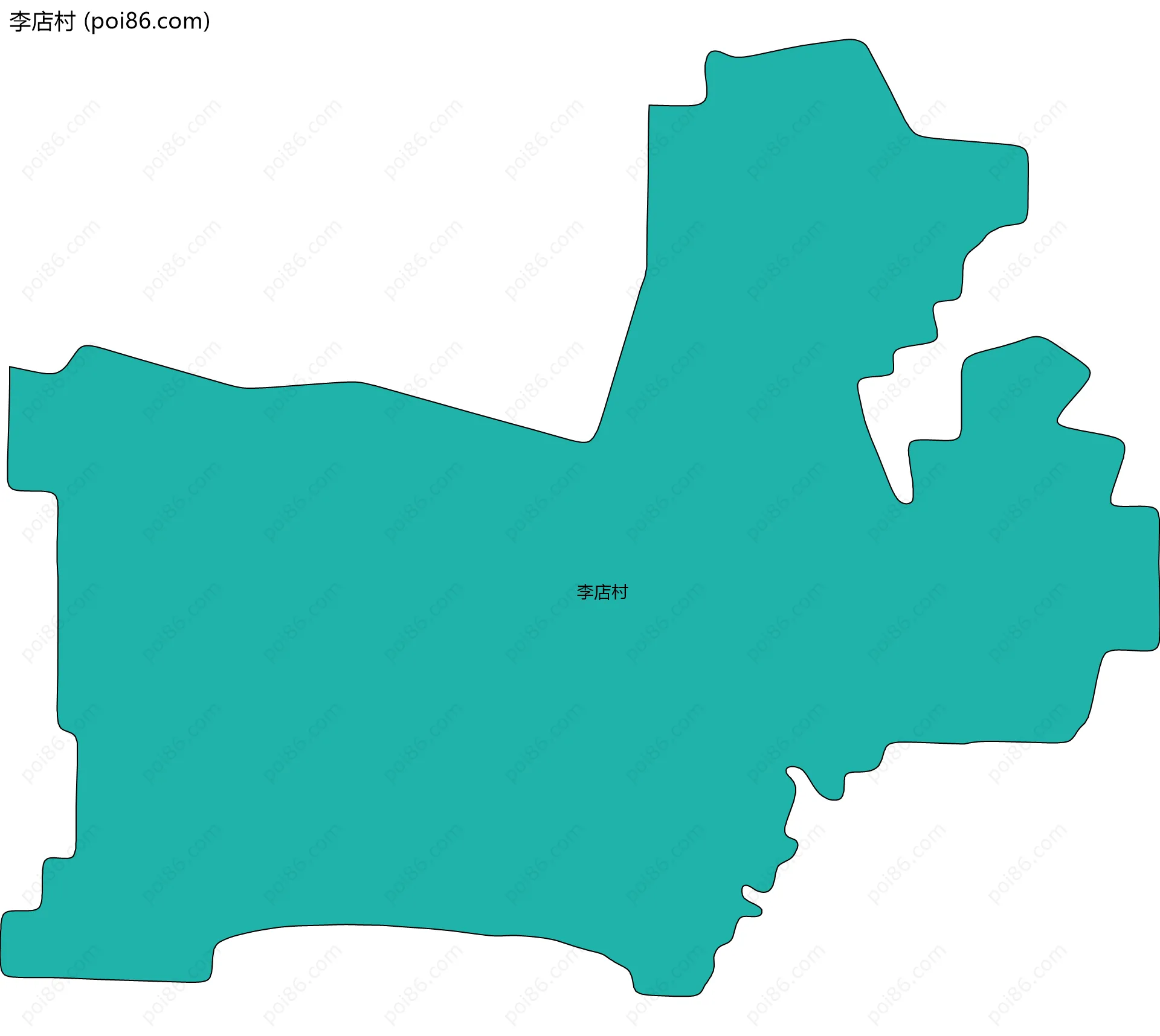 李店村边界地图