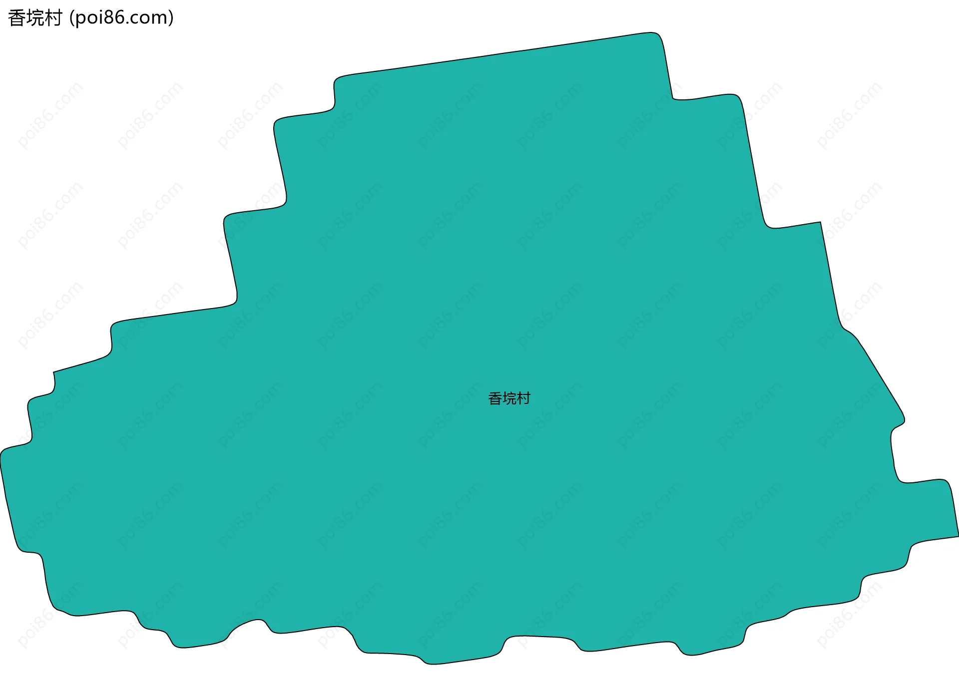 香垸村边界地图