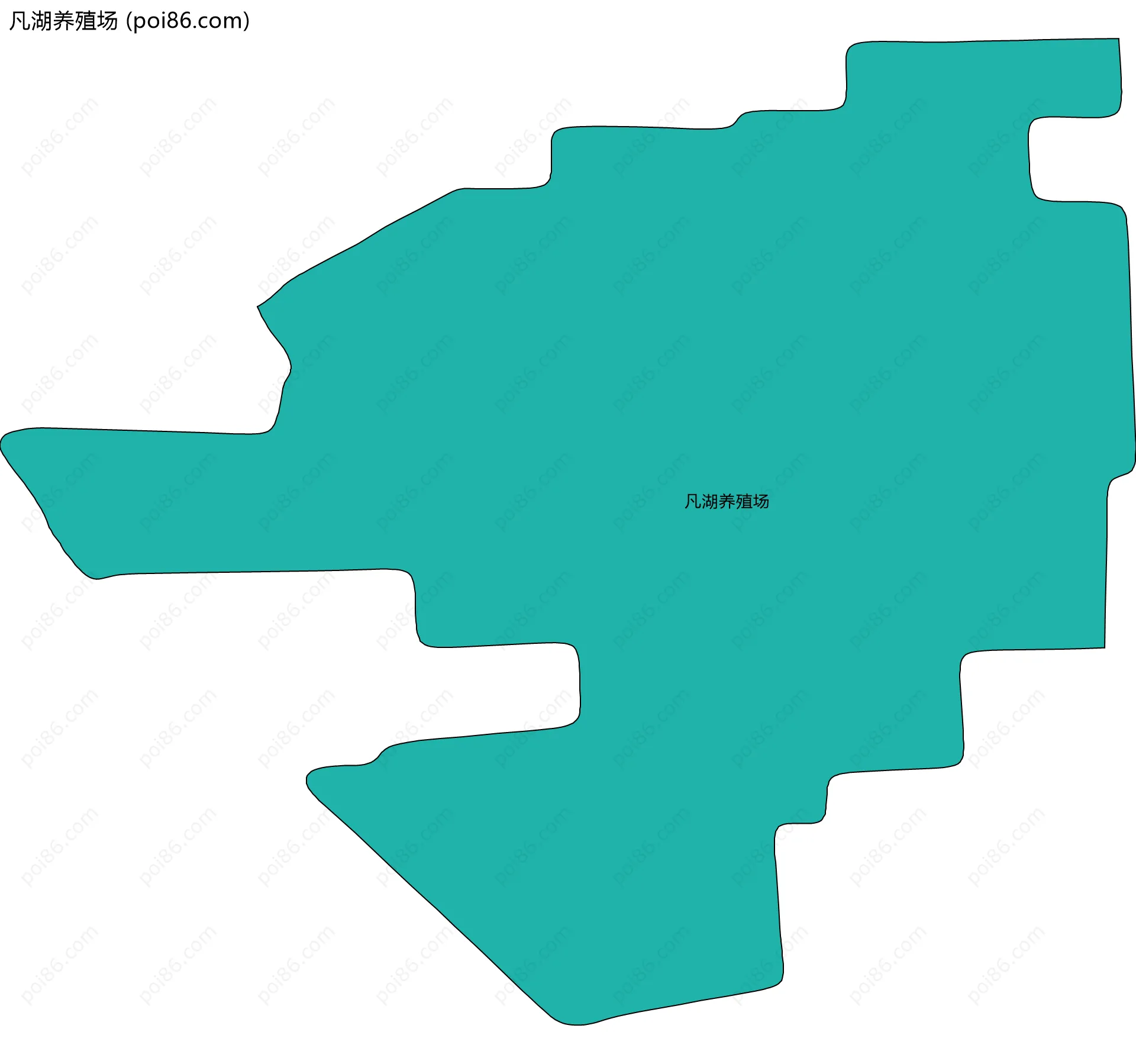 凡湖养殖场边界地图