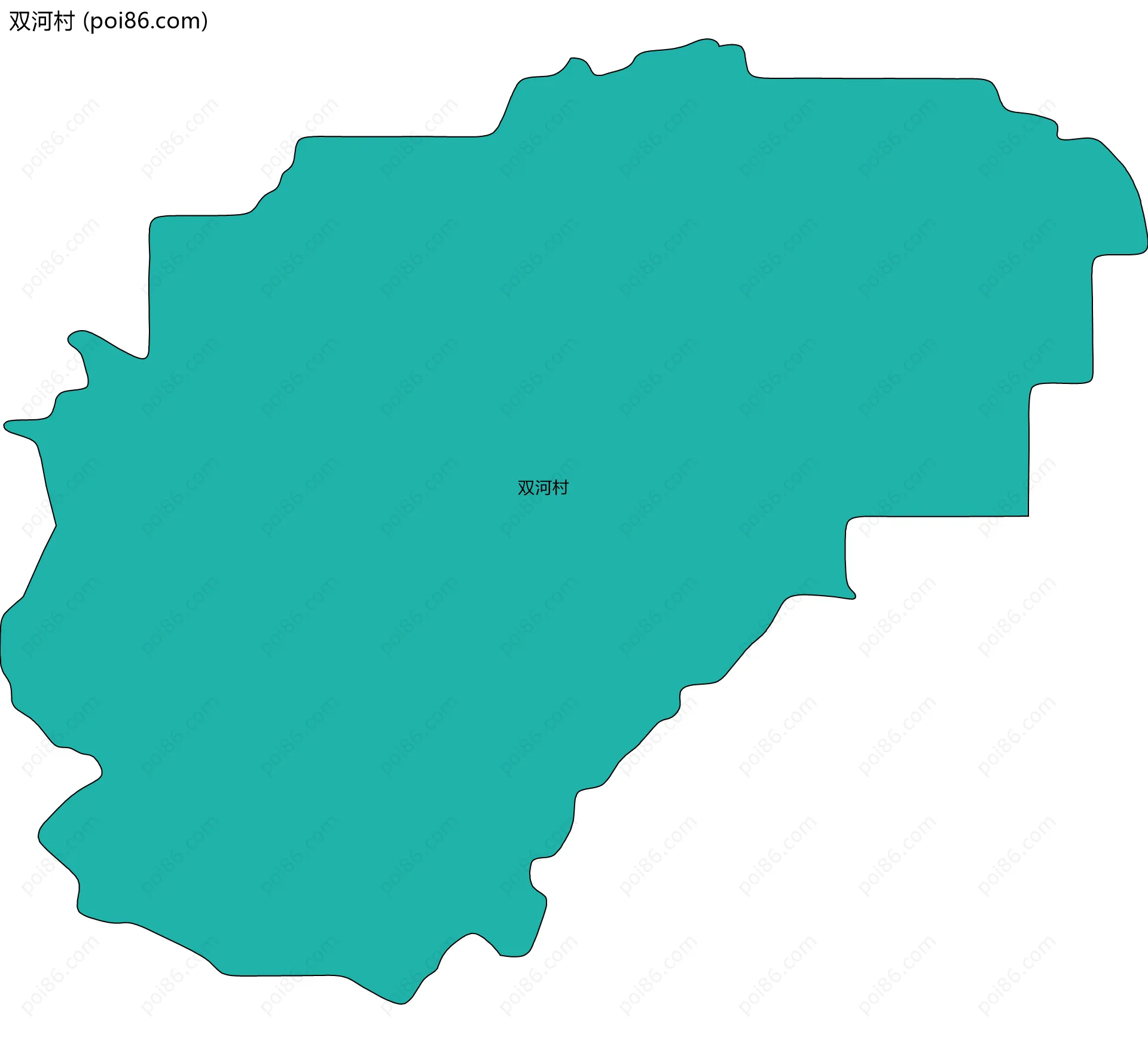 双河村边界地图