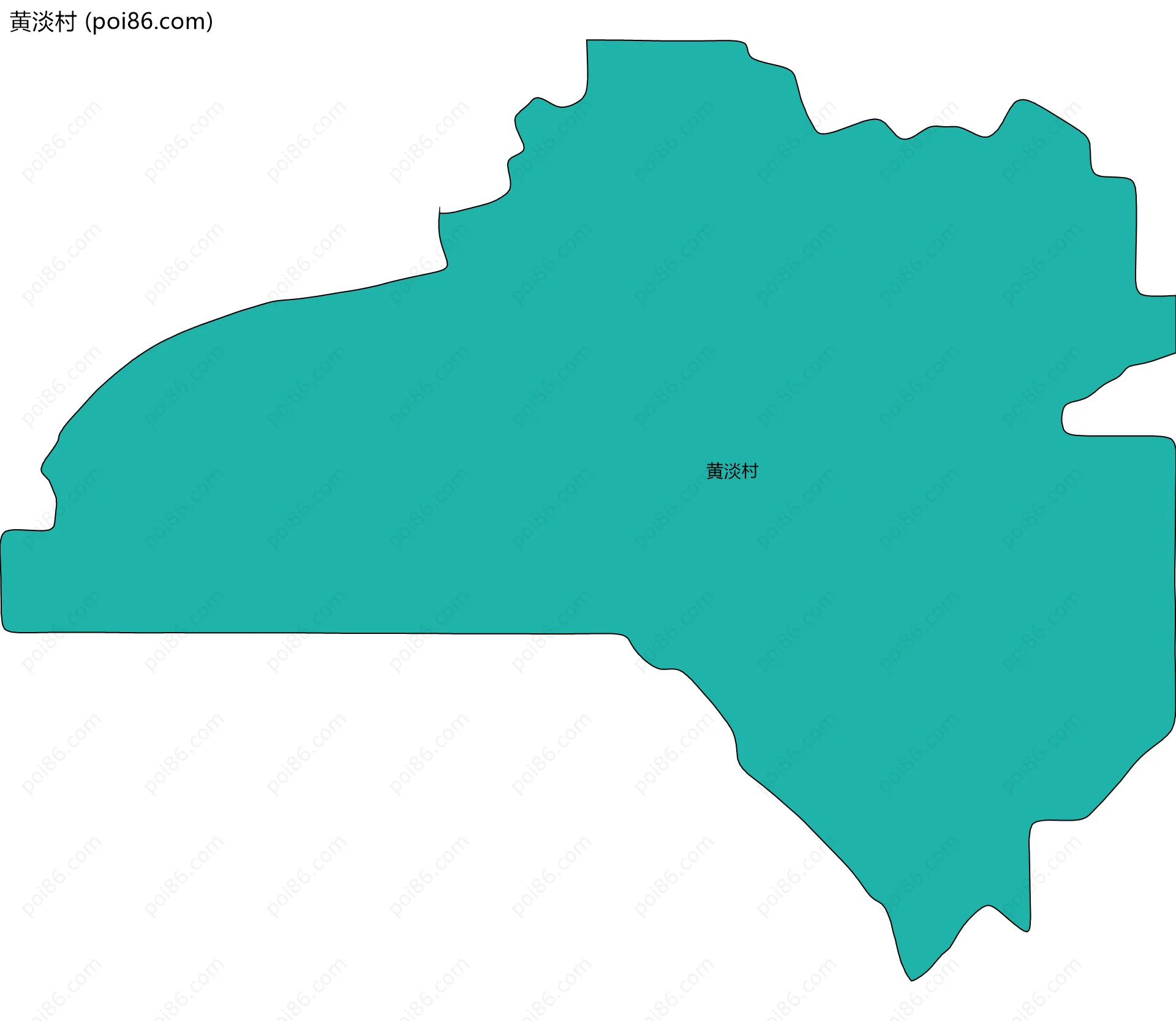 黄淡村边界地图