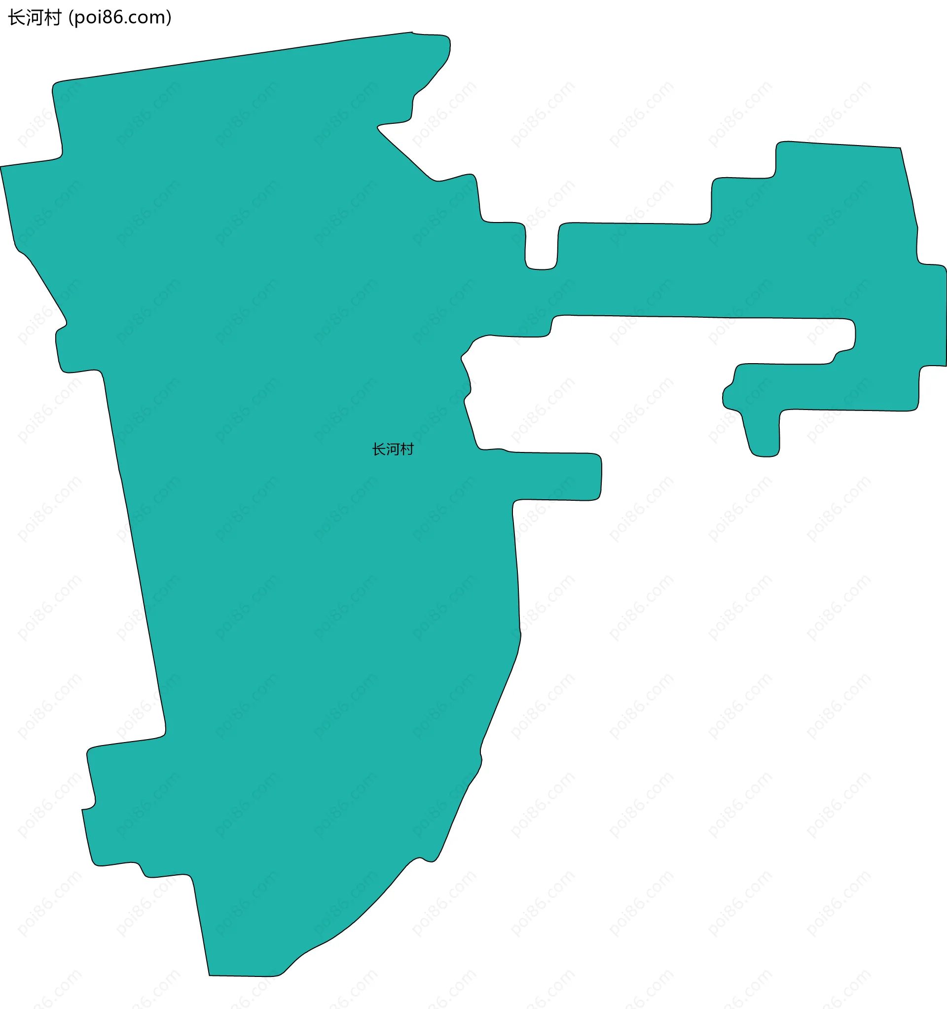 长河村边界地图