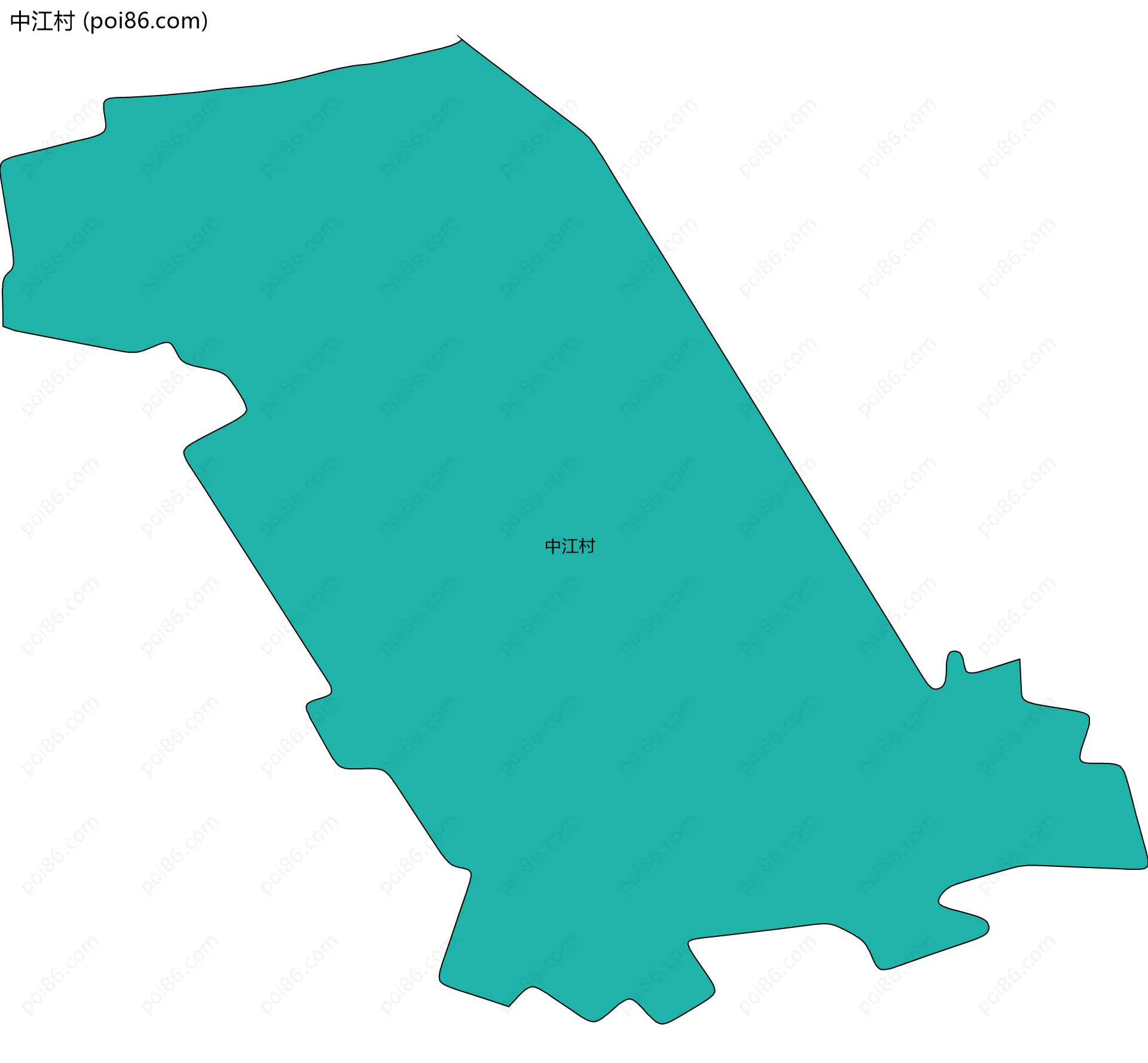 中江村边界地图