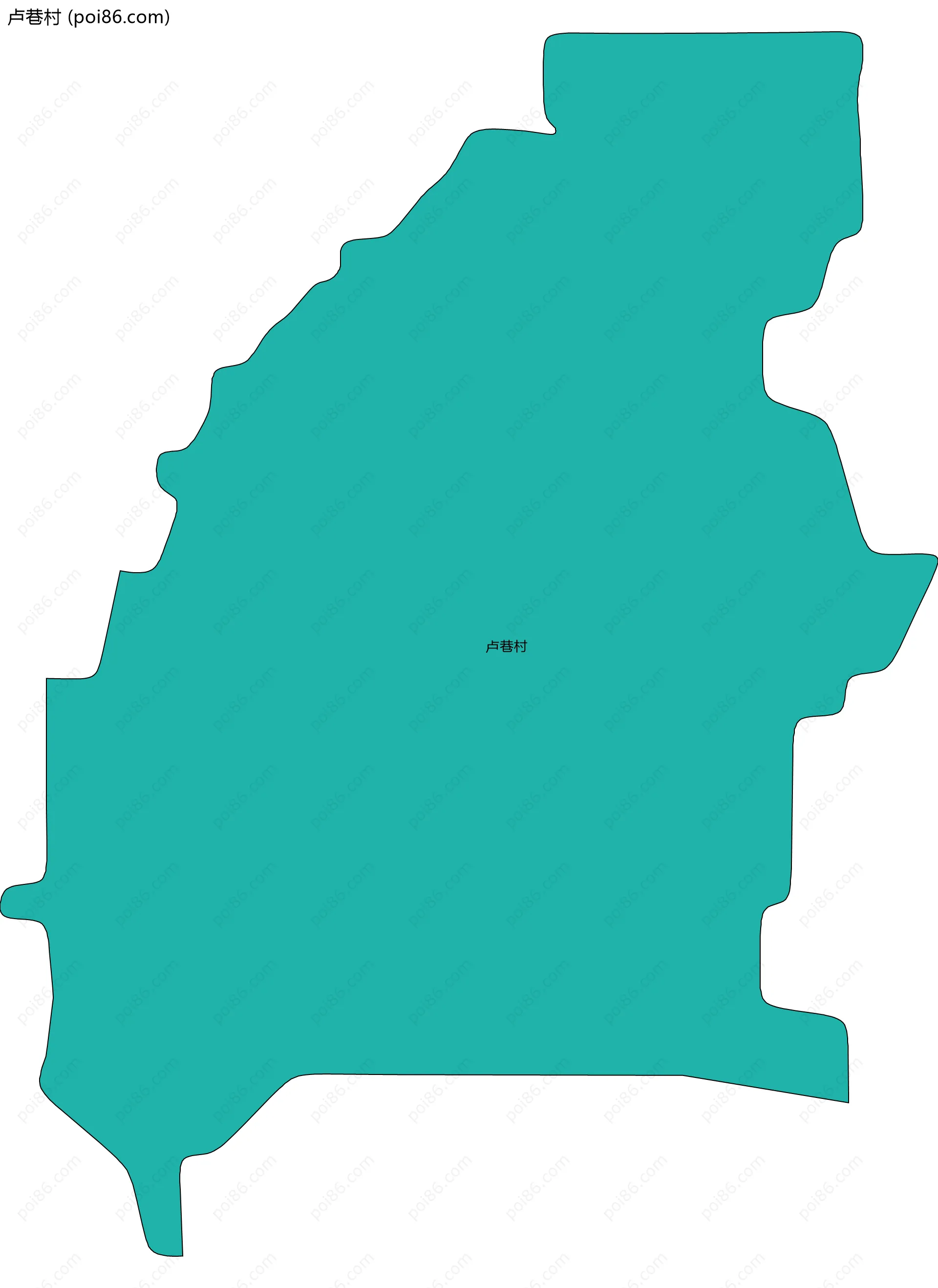 卢巷村边界地图