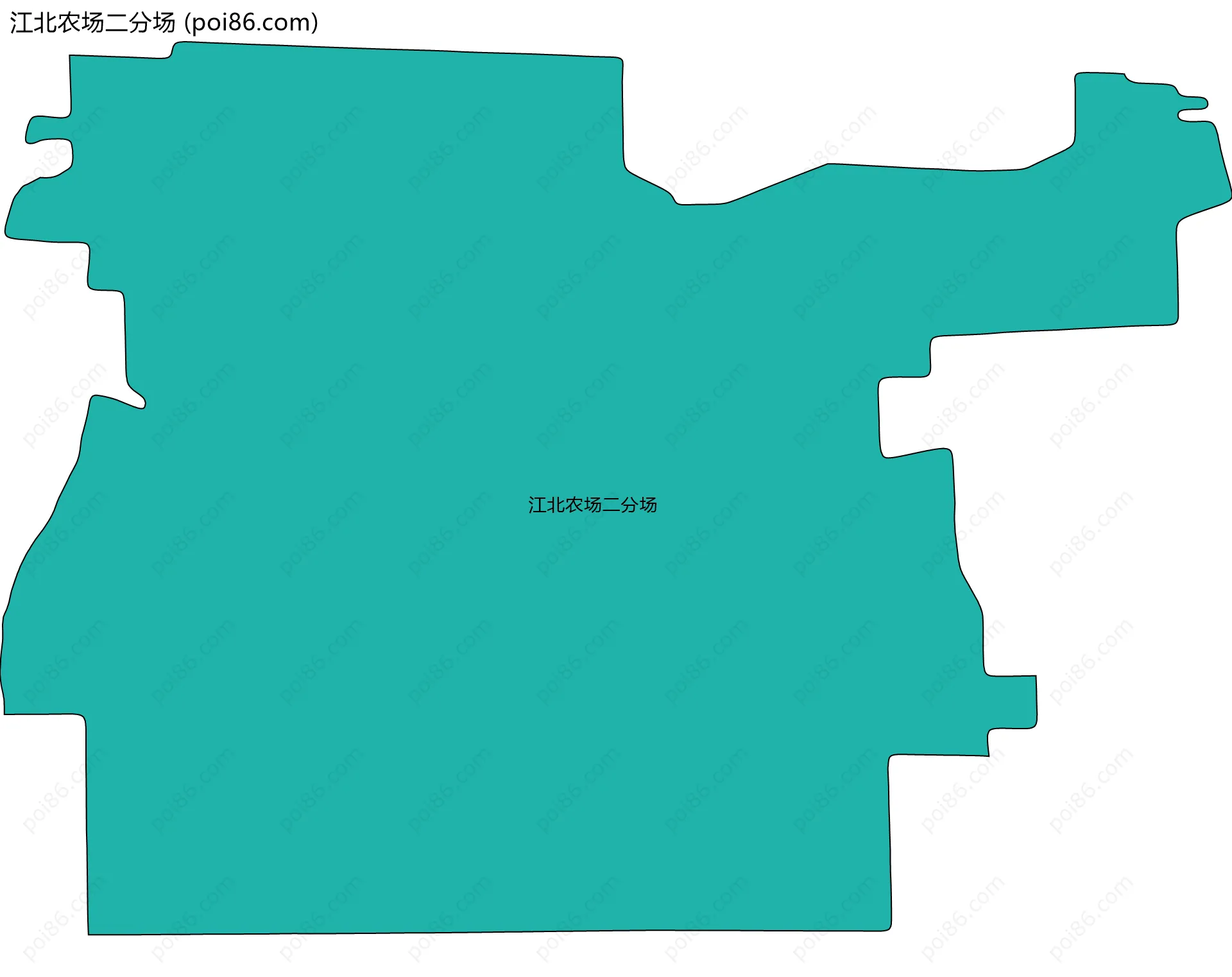 江北农场二分场边界地图
