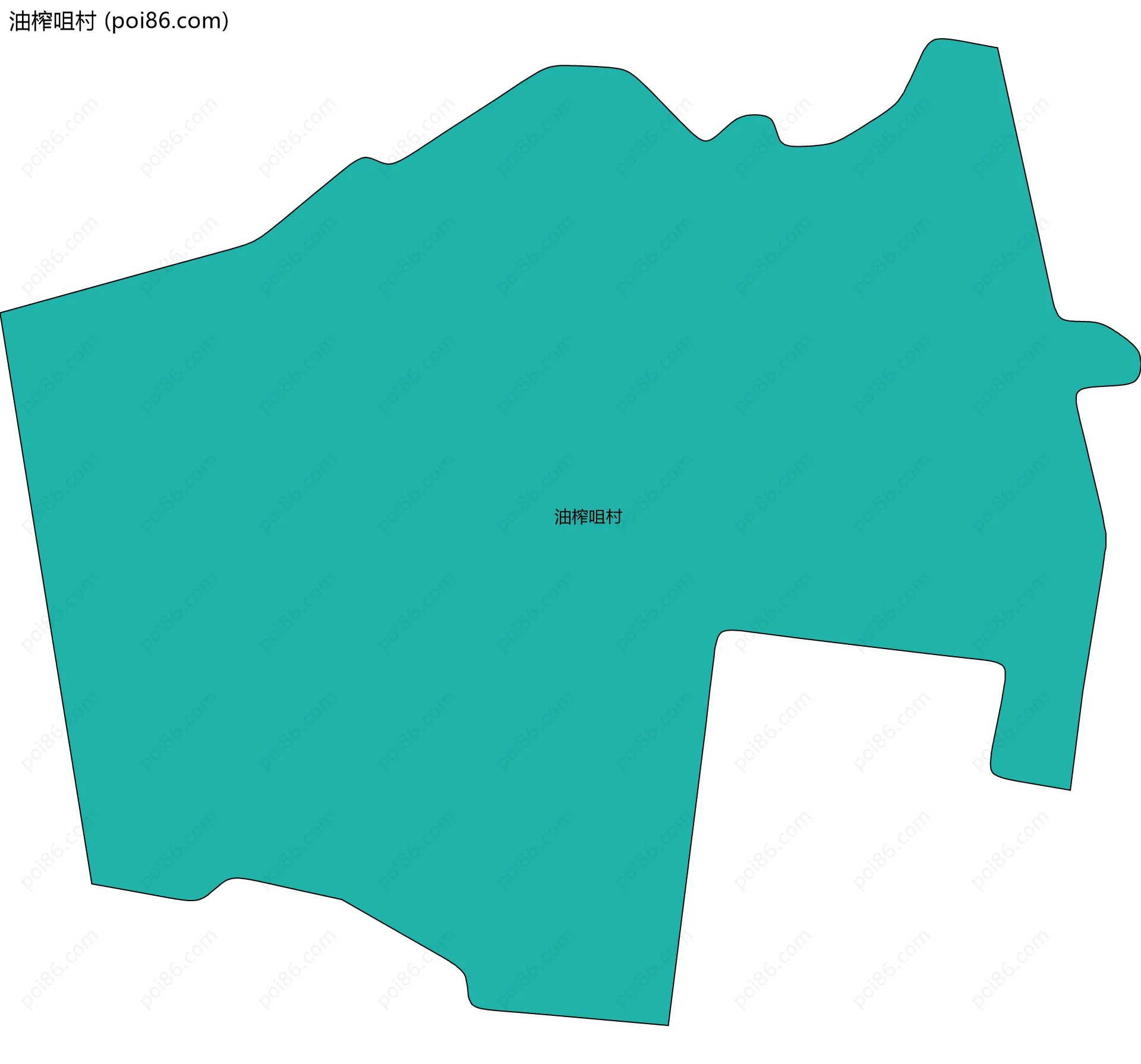 油榨咀村边界地图