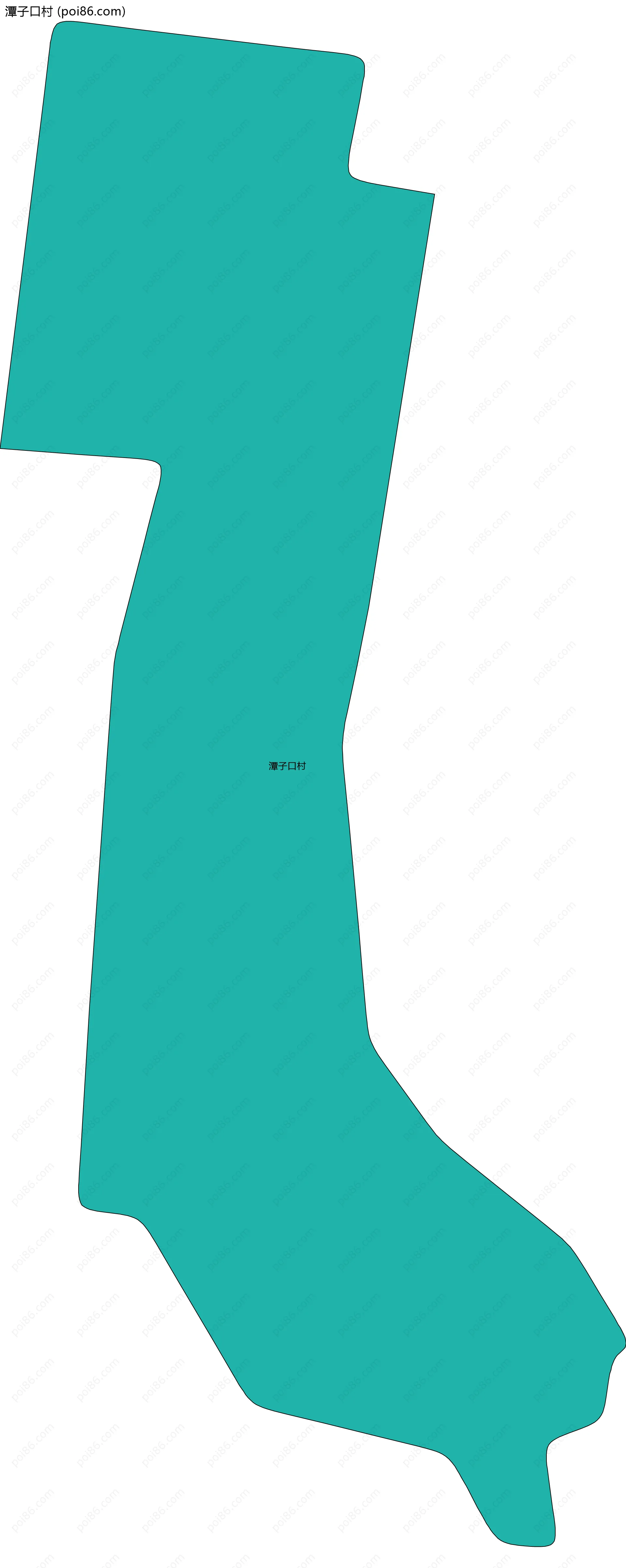 潭子口村边界地图