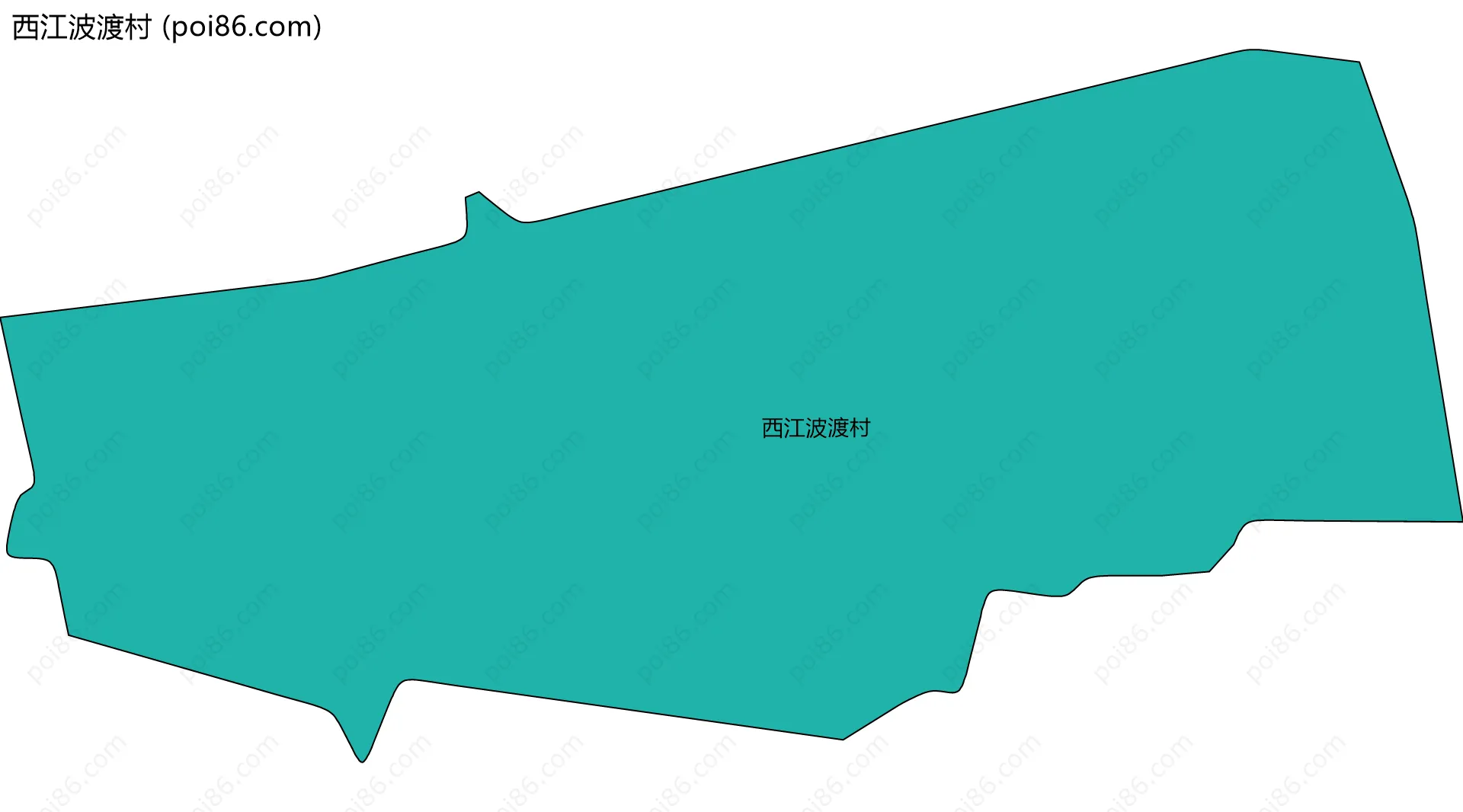 西江波渡村边界地图