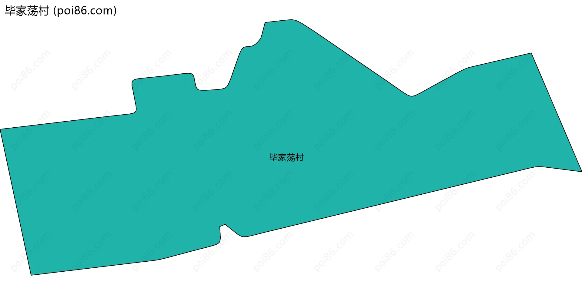 毕家荡村边界地图