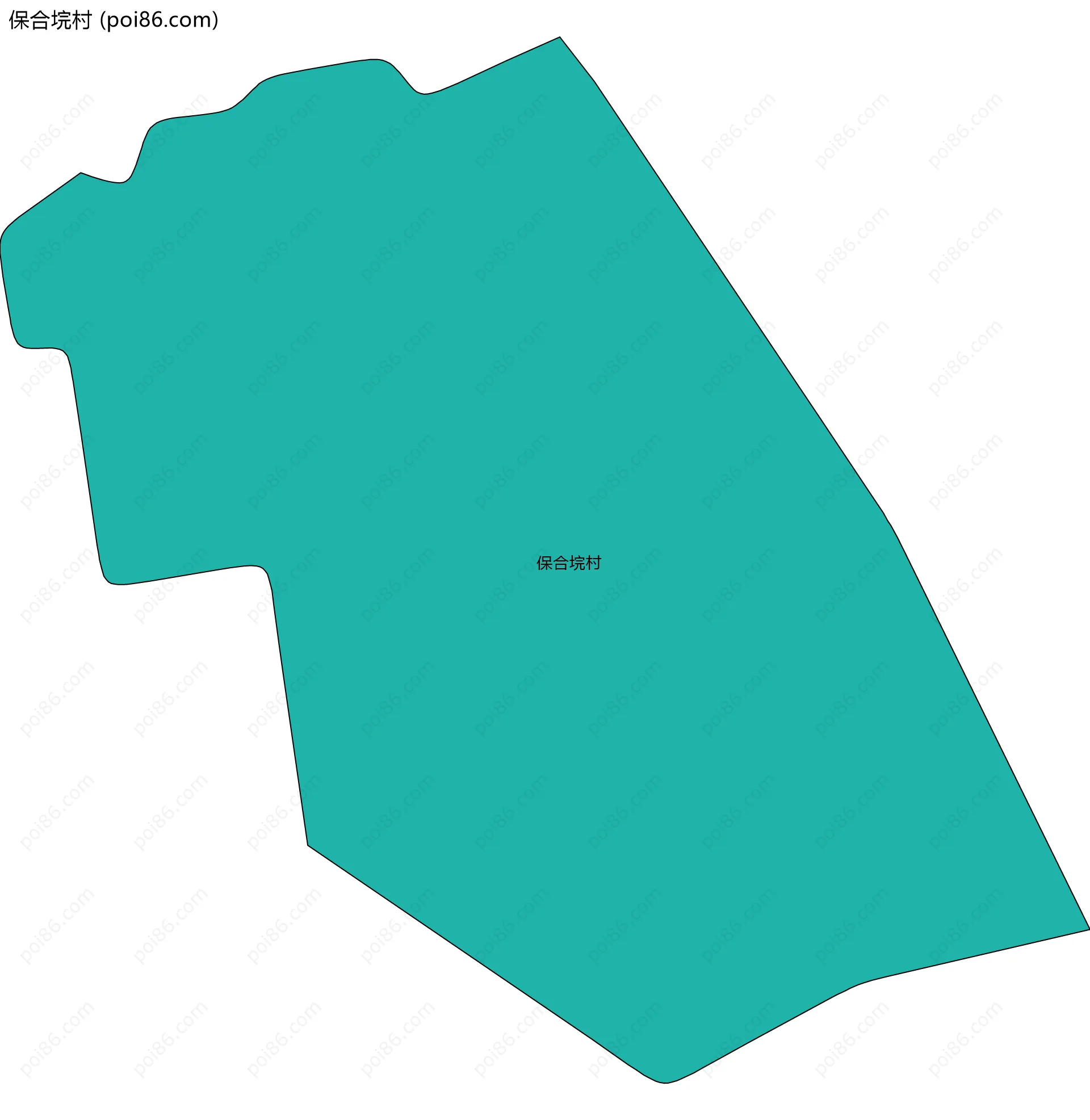保合垸村边界地图