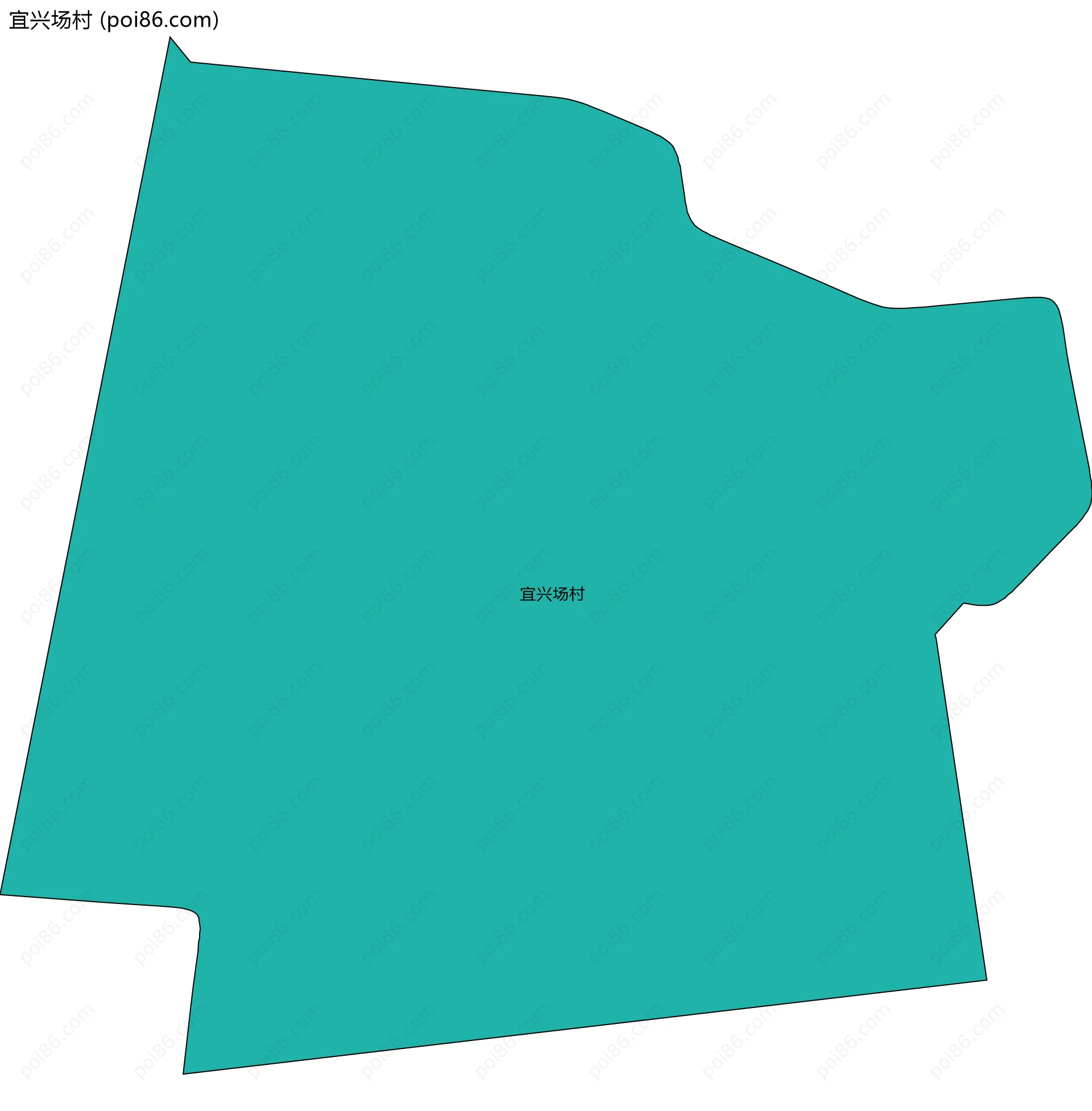 宜兴场村边界地图