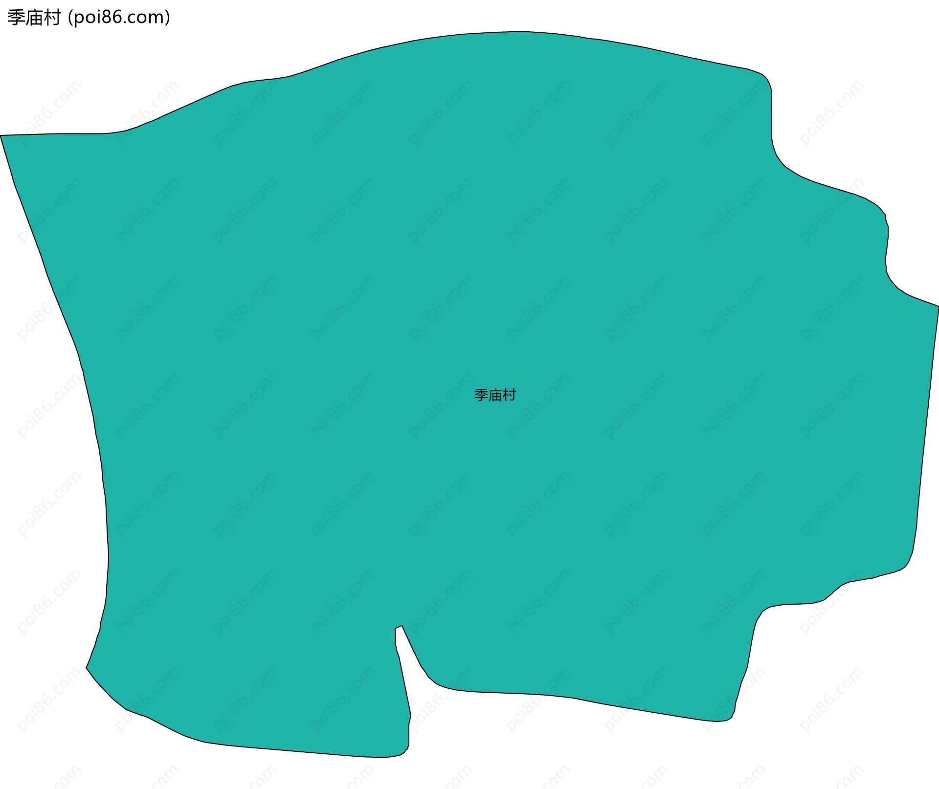 季庙村边界地图