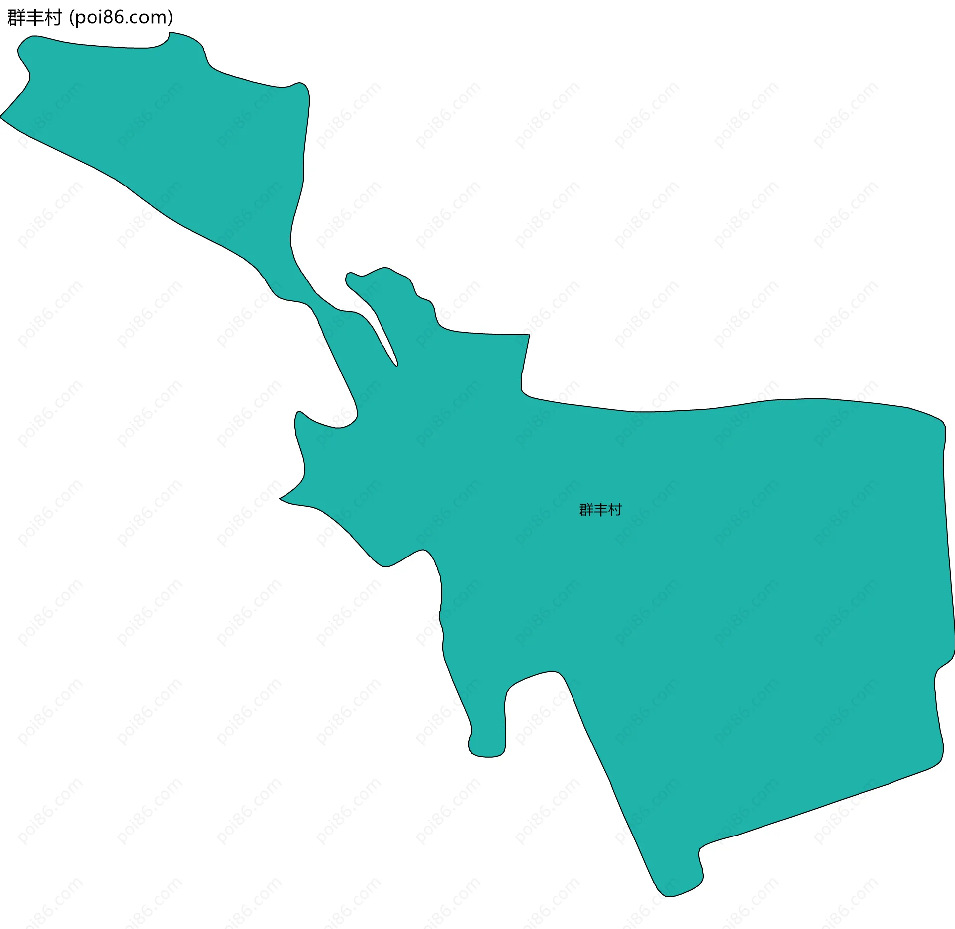 群丰村边界地图