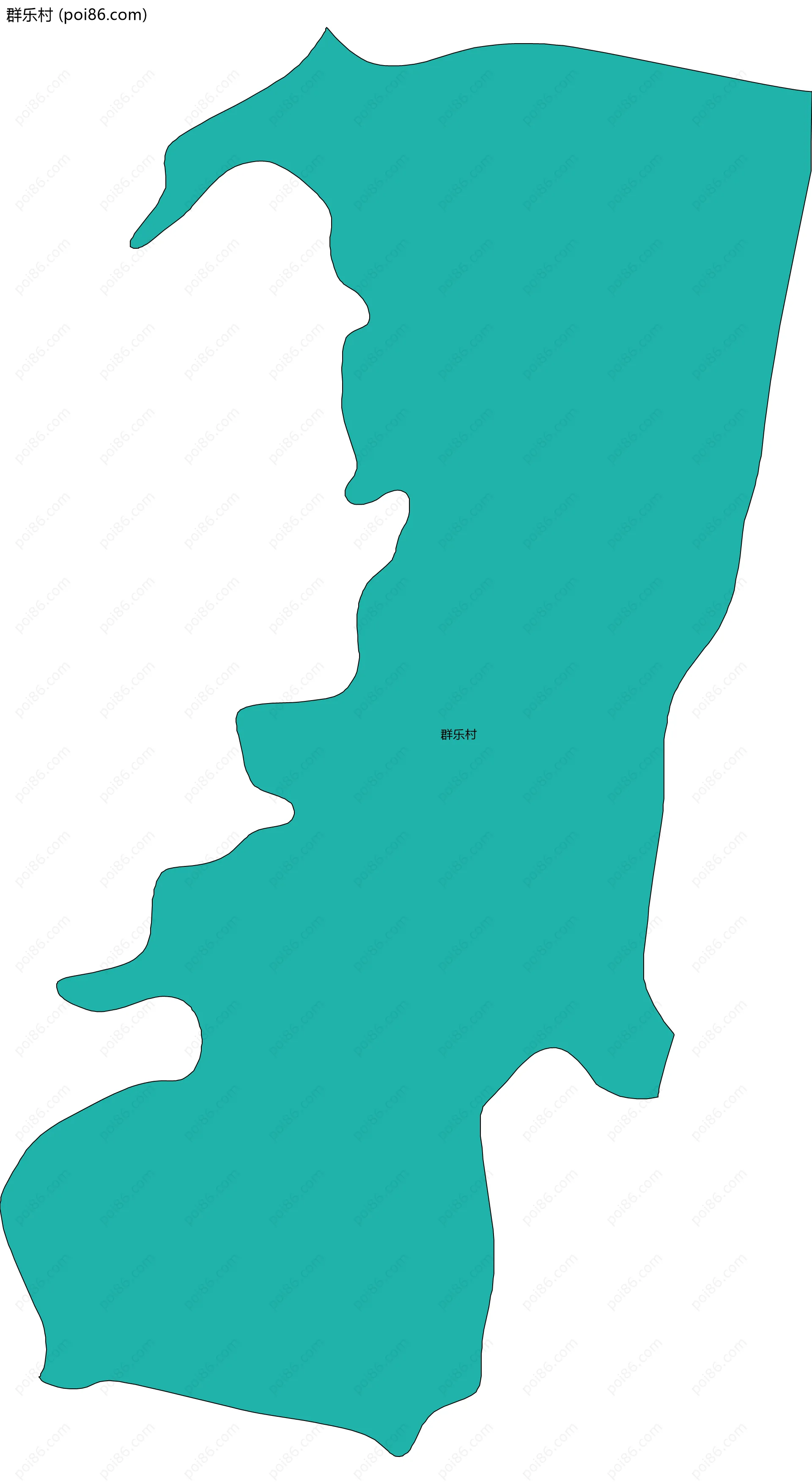 群乐村边界地图