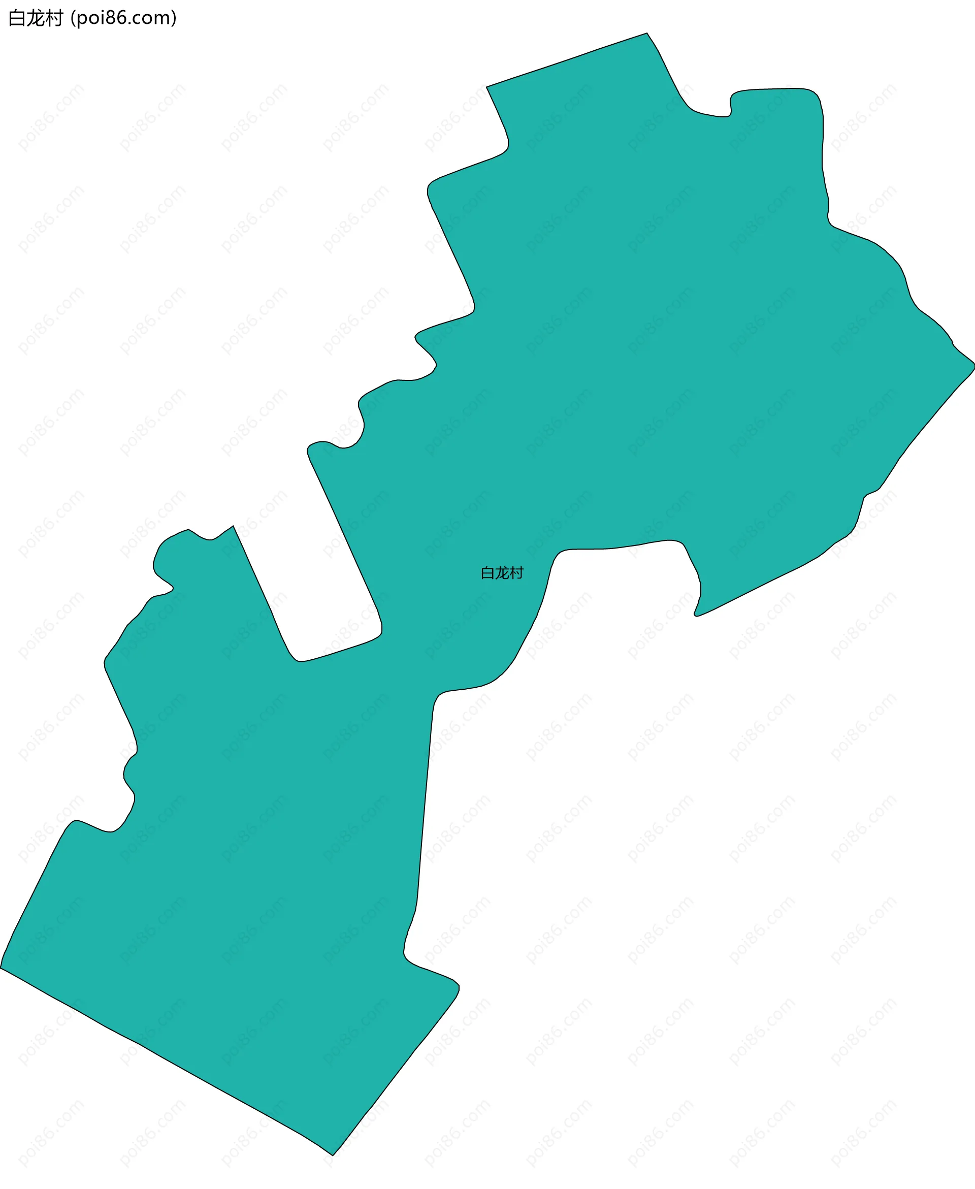 白龙村边界地图