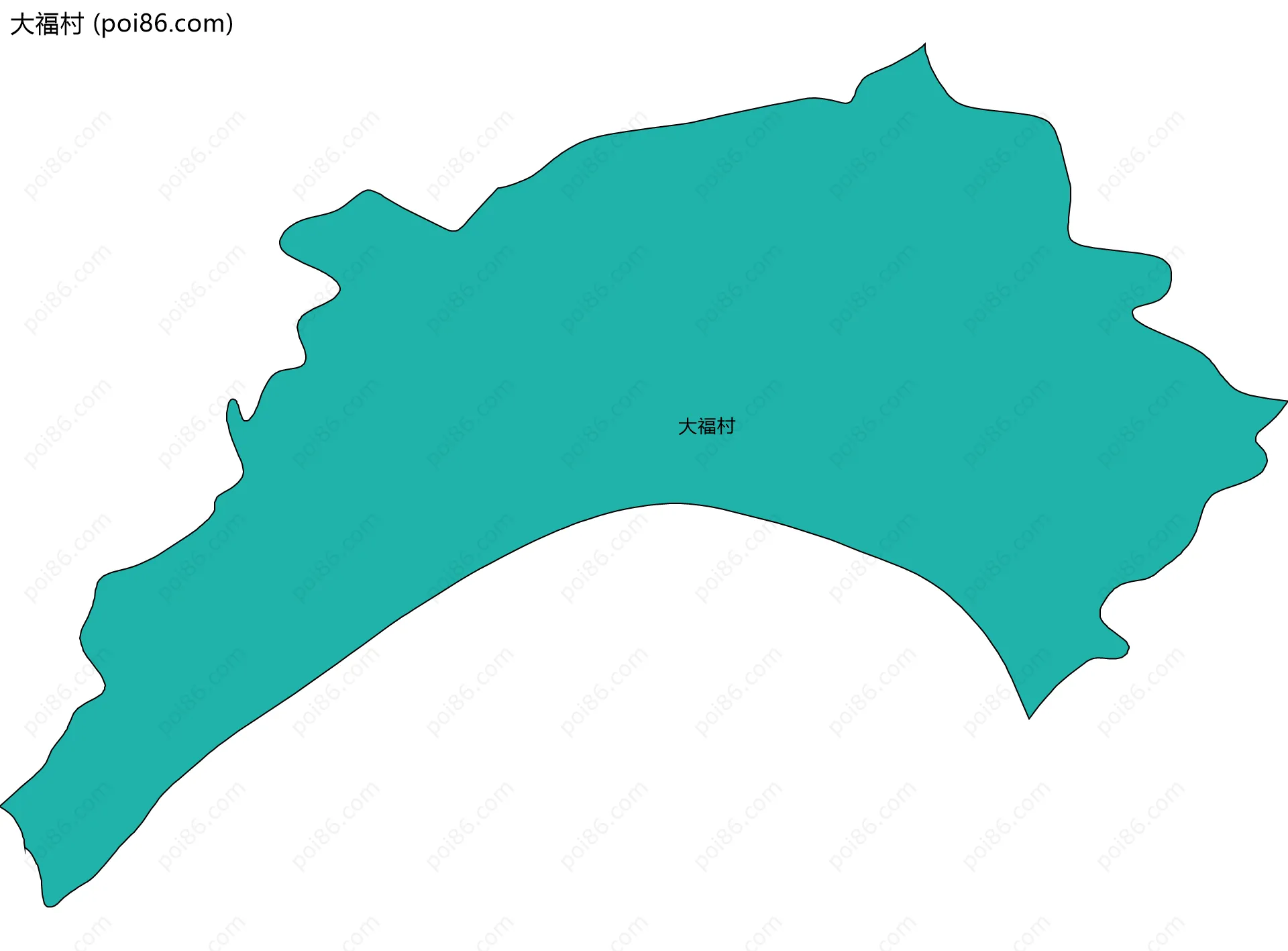 大福村边界地图