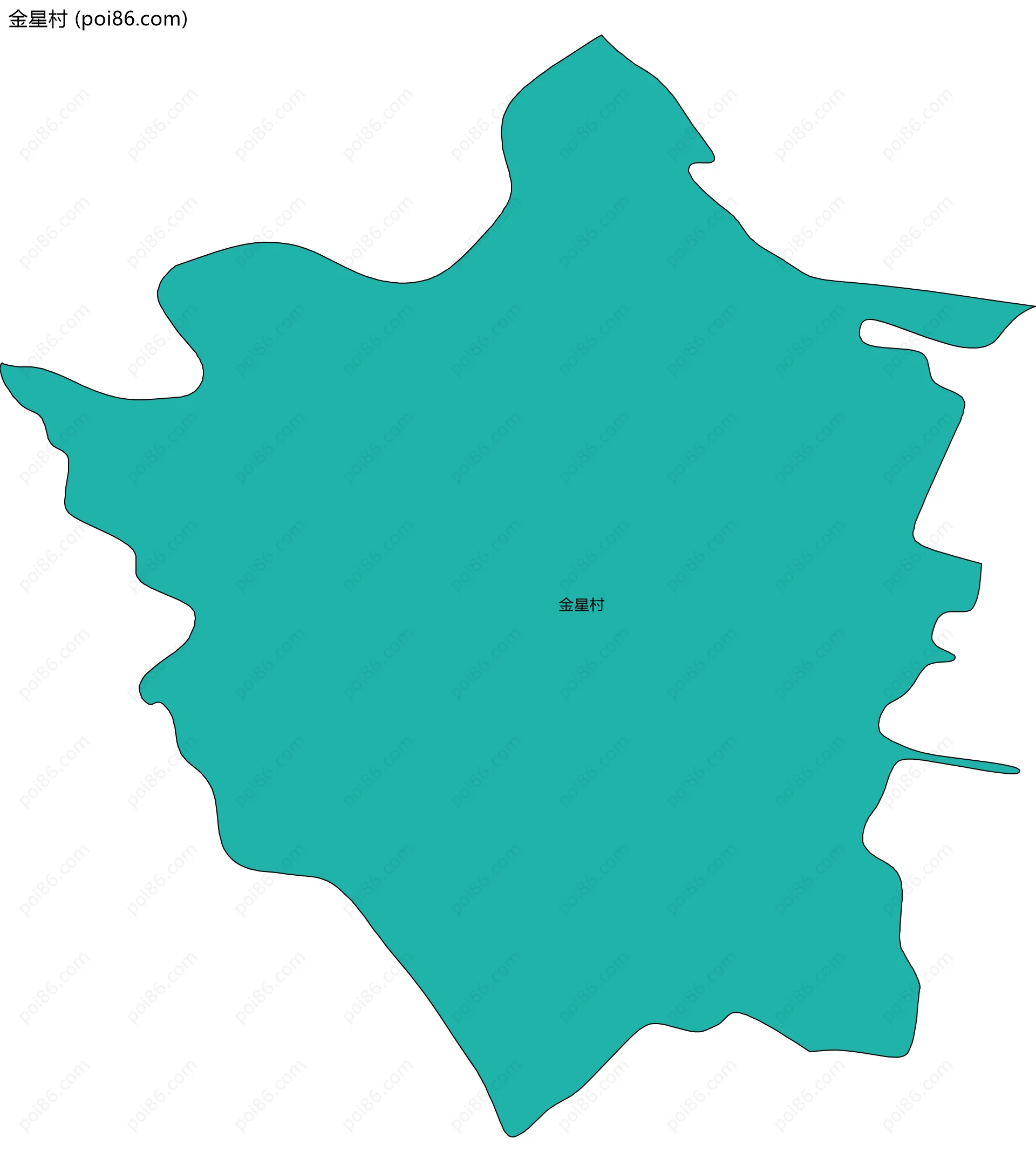 金星村边界地图