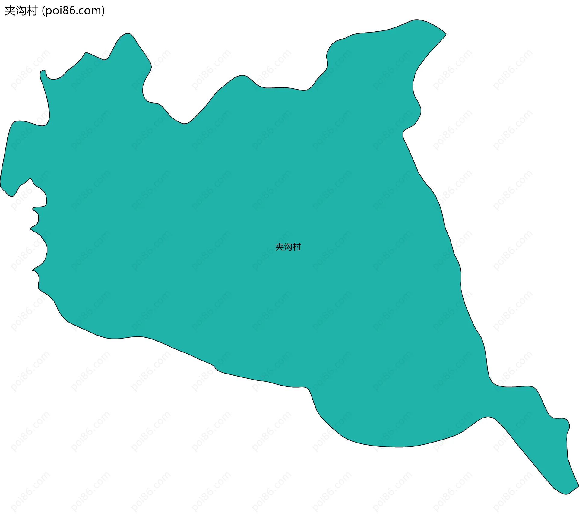 夹沟村边界地图
