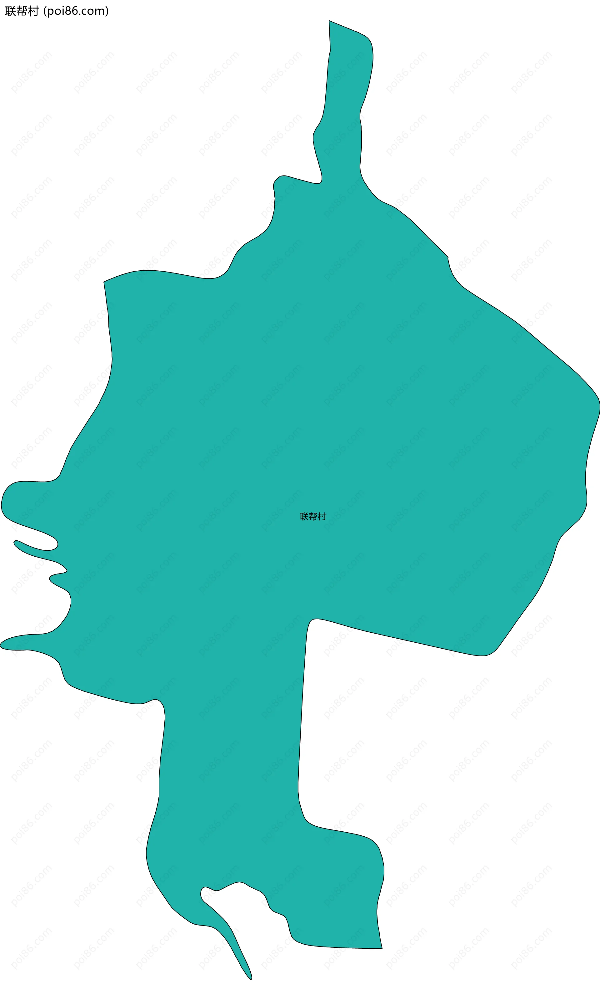 联帮村边界地图