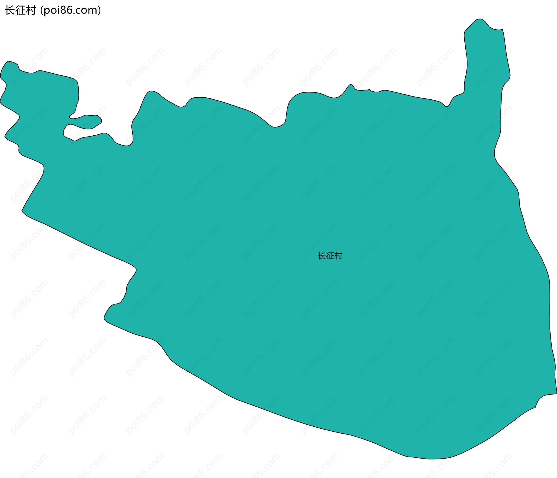 长征村边界地图