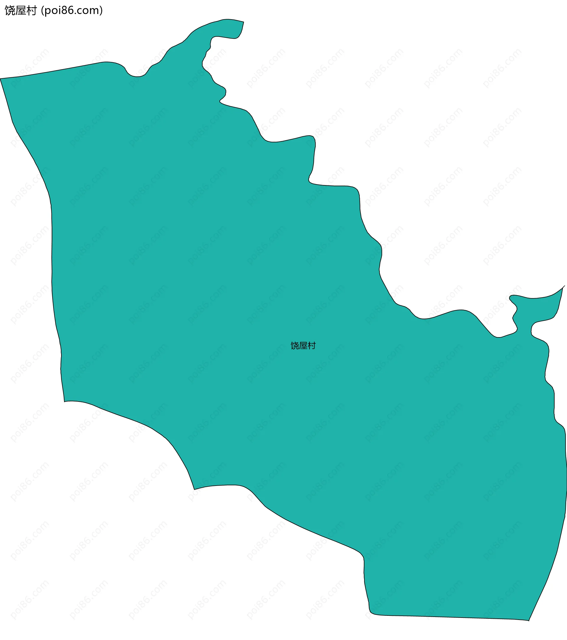 饶屋村边界地图