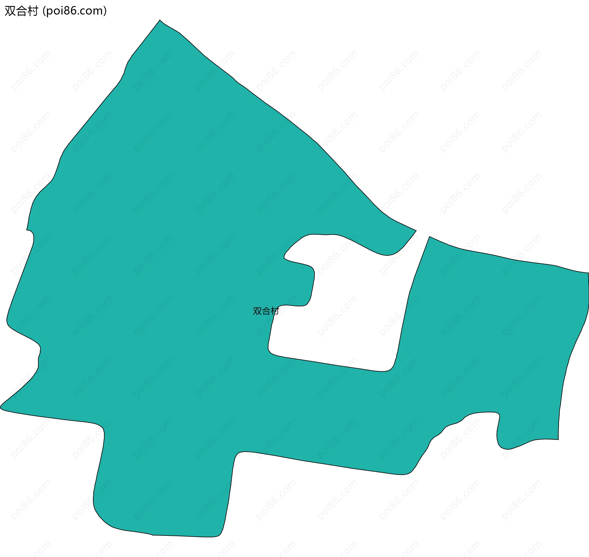 双合村边界地图