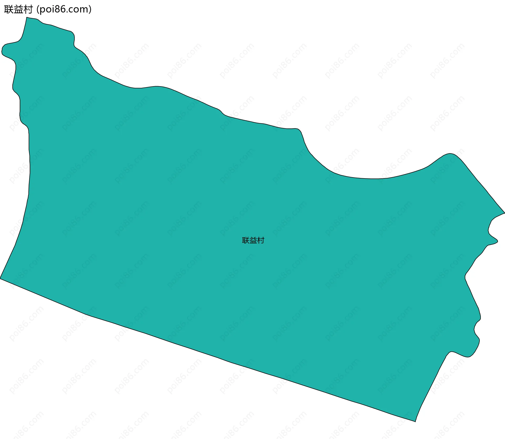 联益村边界地图
