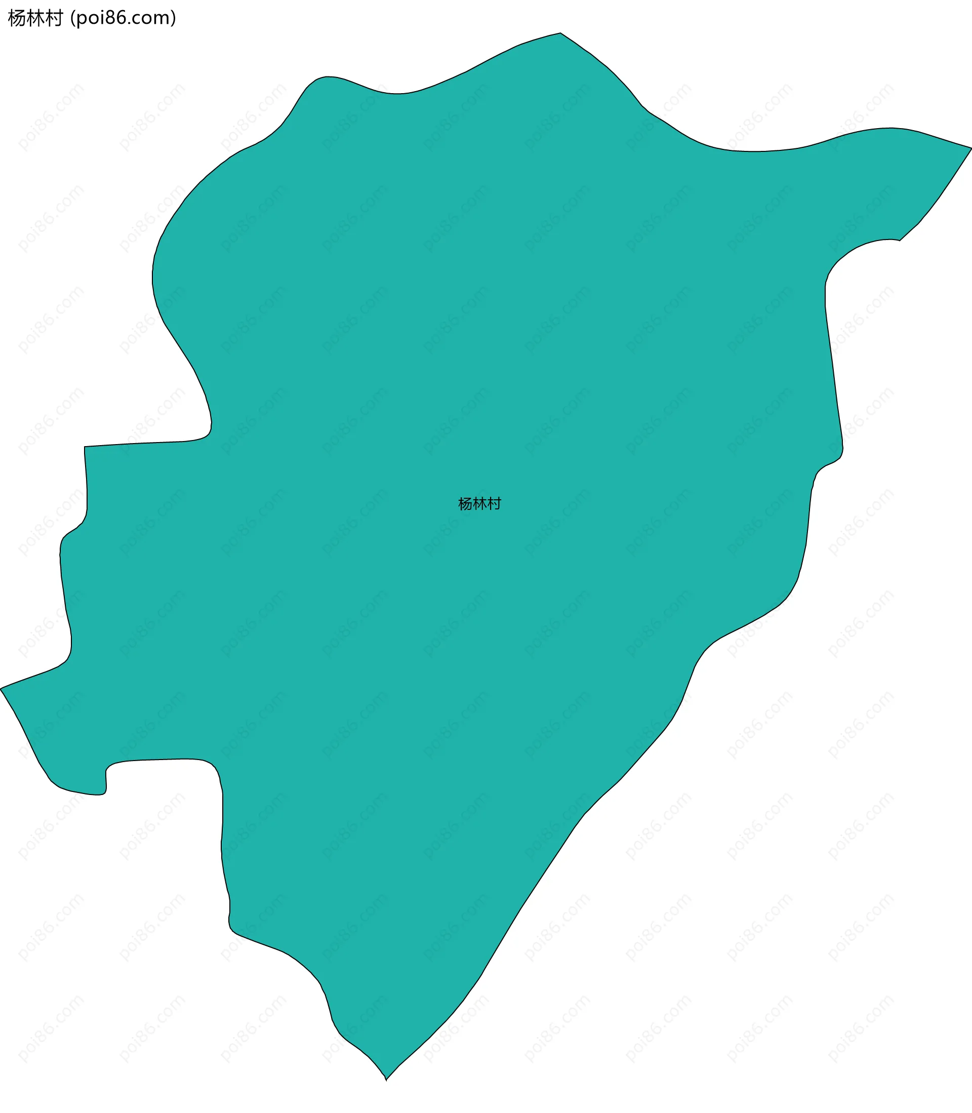 杨林村边界地图