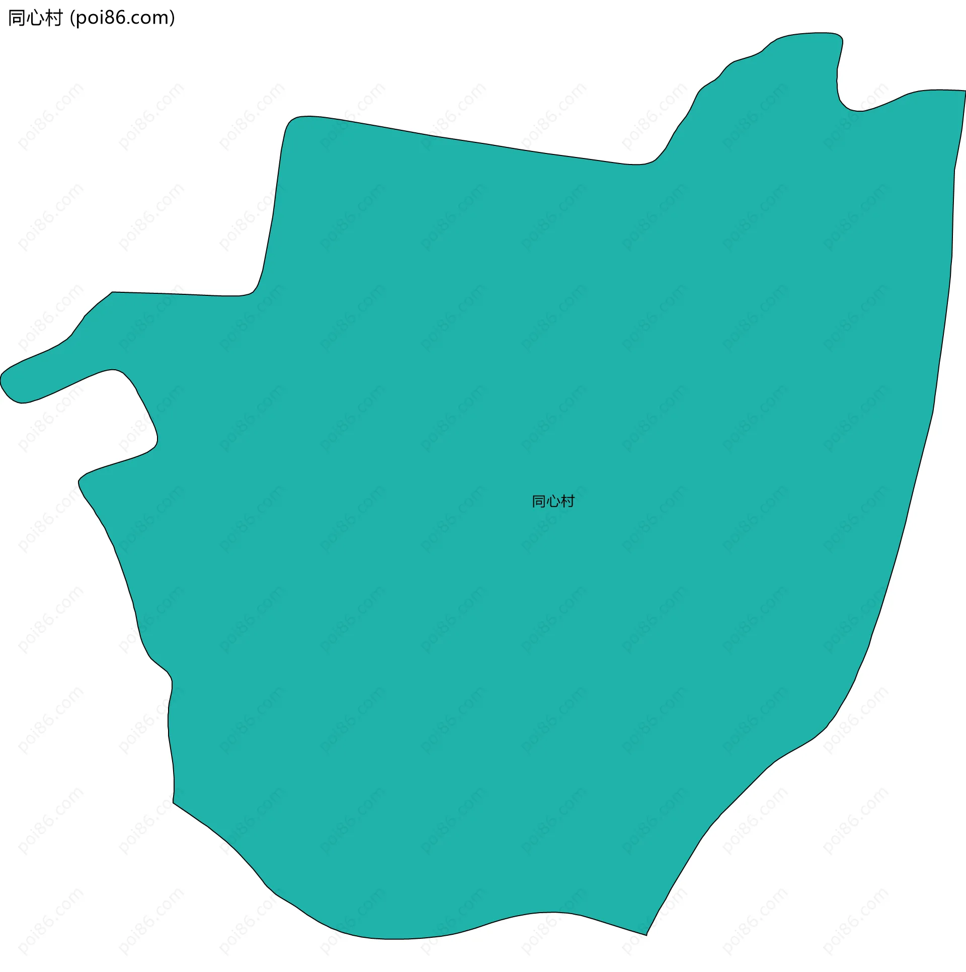 同心村边界地图