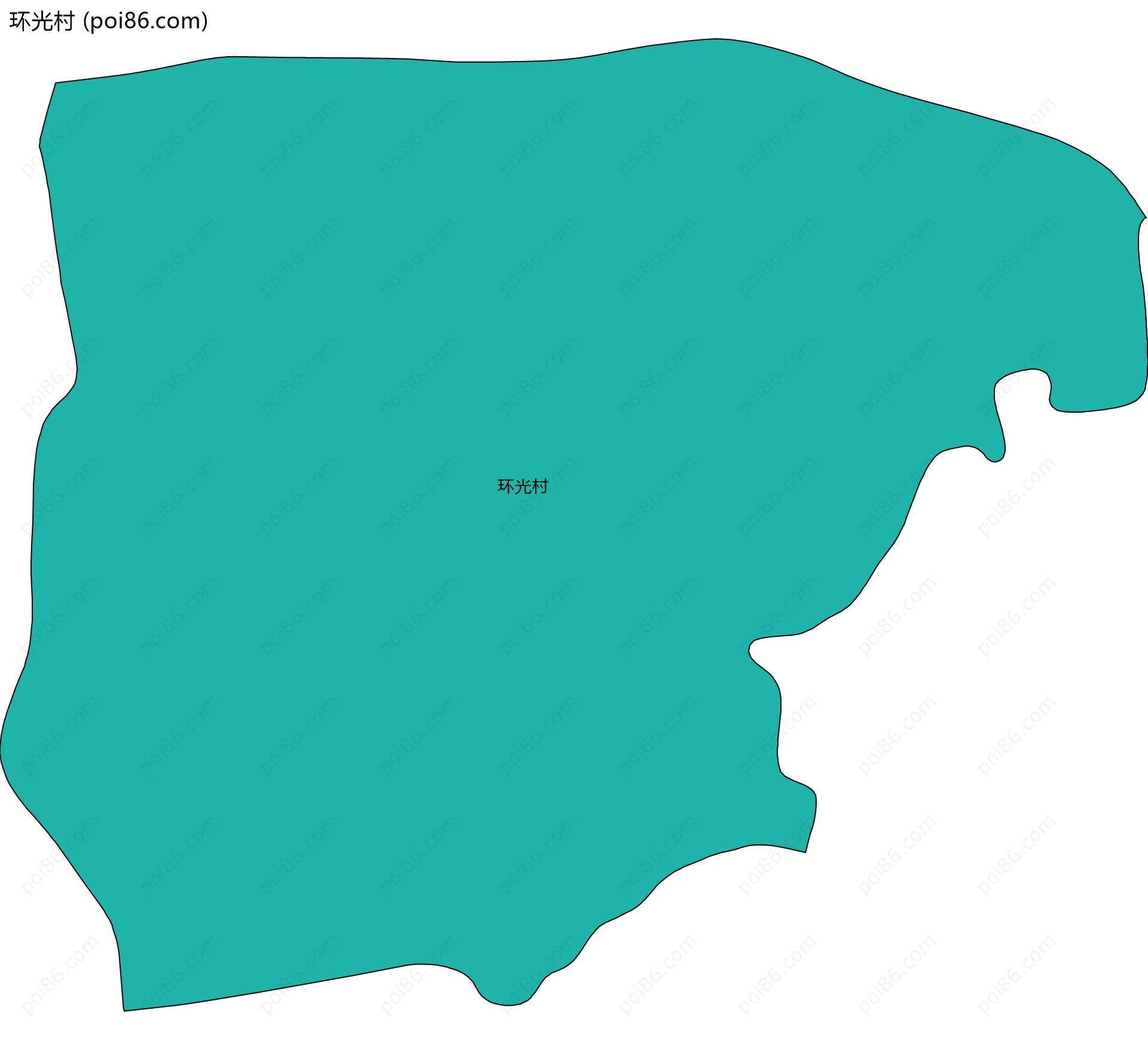 环光村边界地图