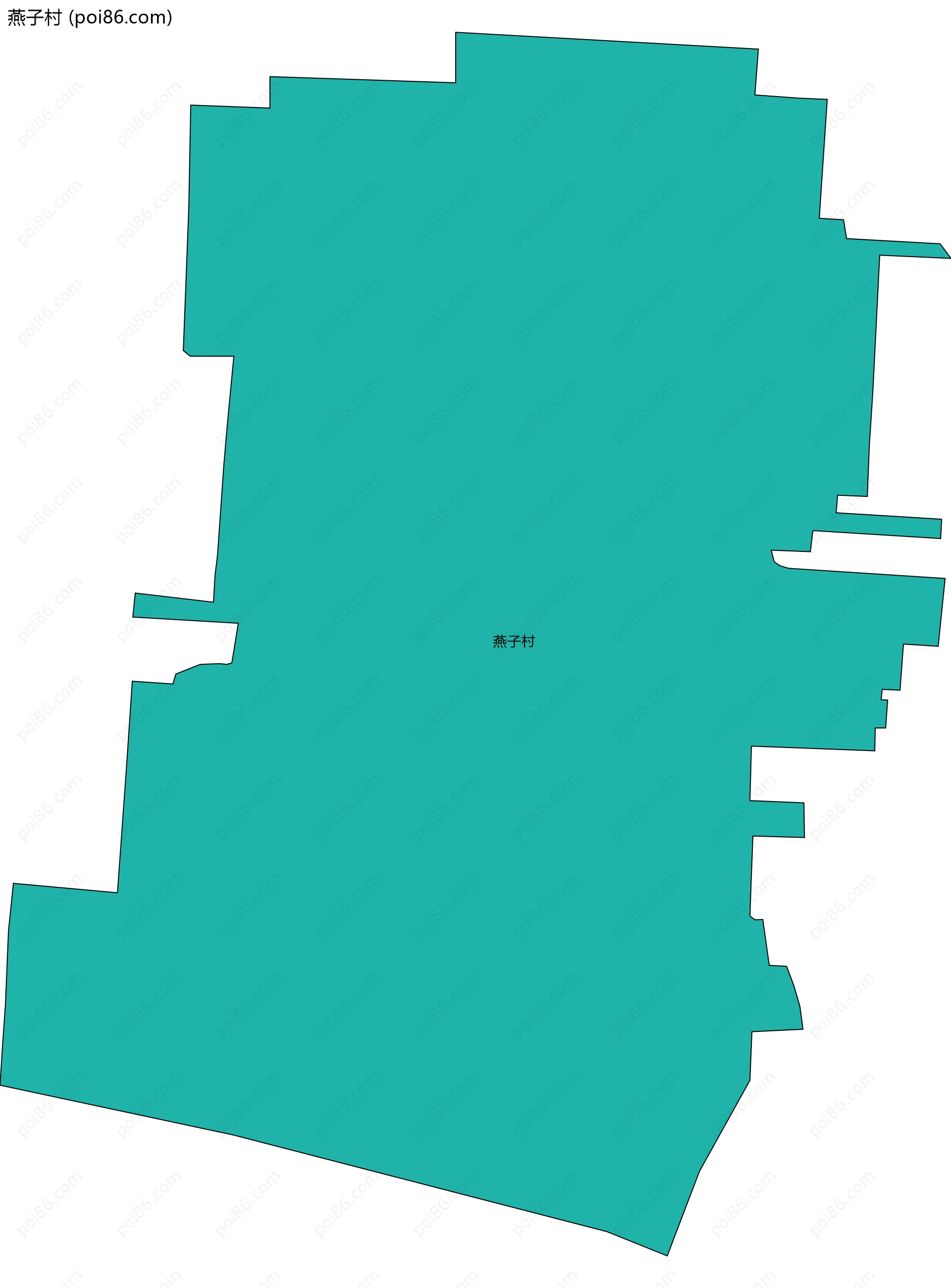 燕子村边界地图