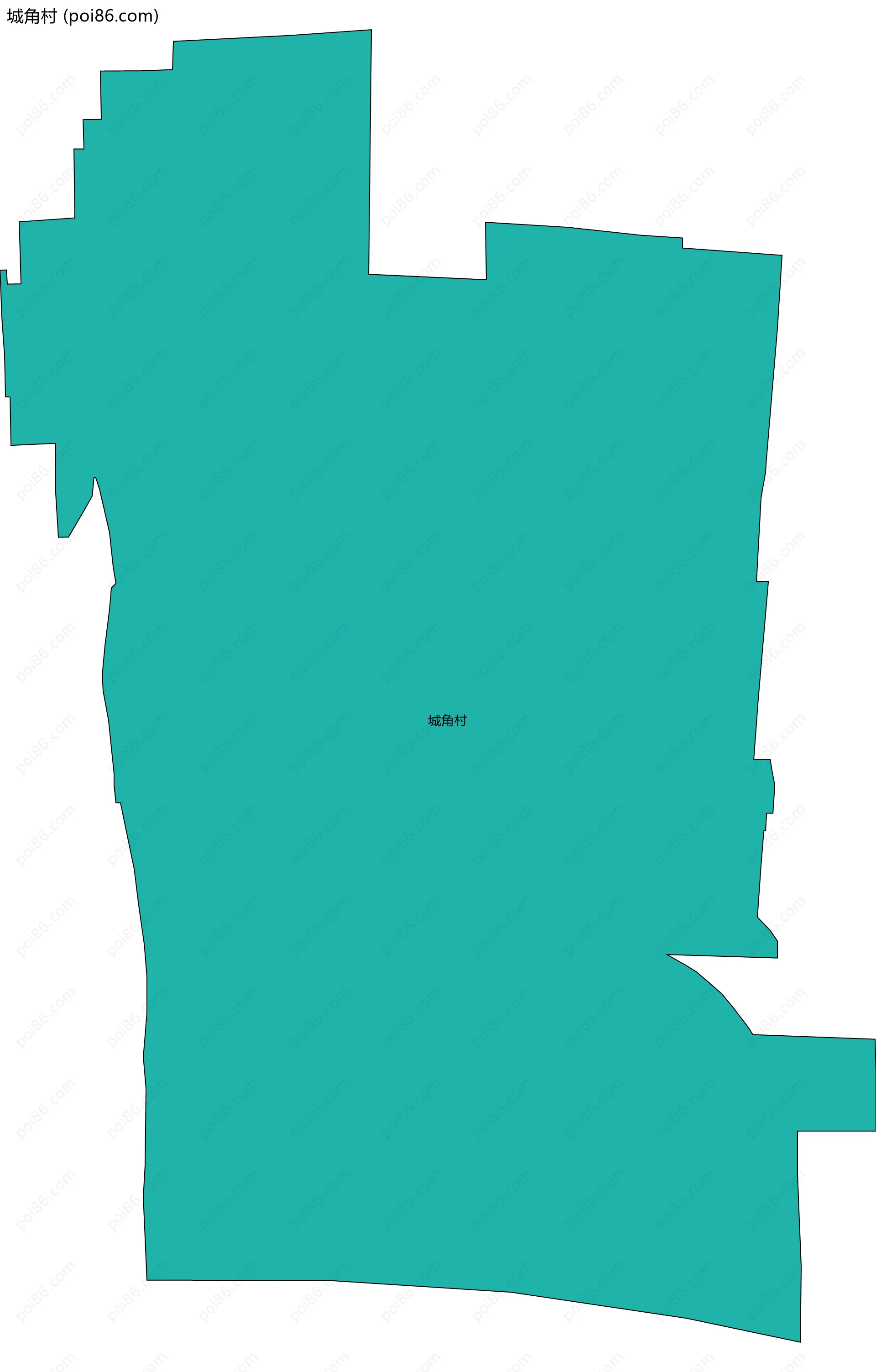 城角村边界地图
