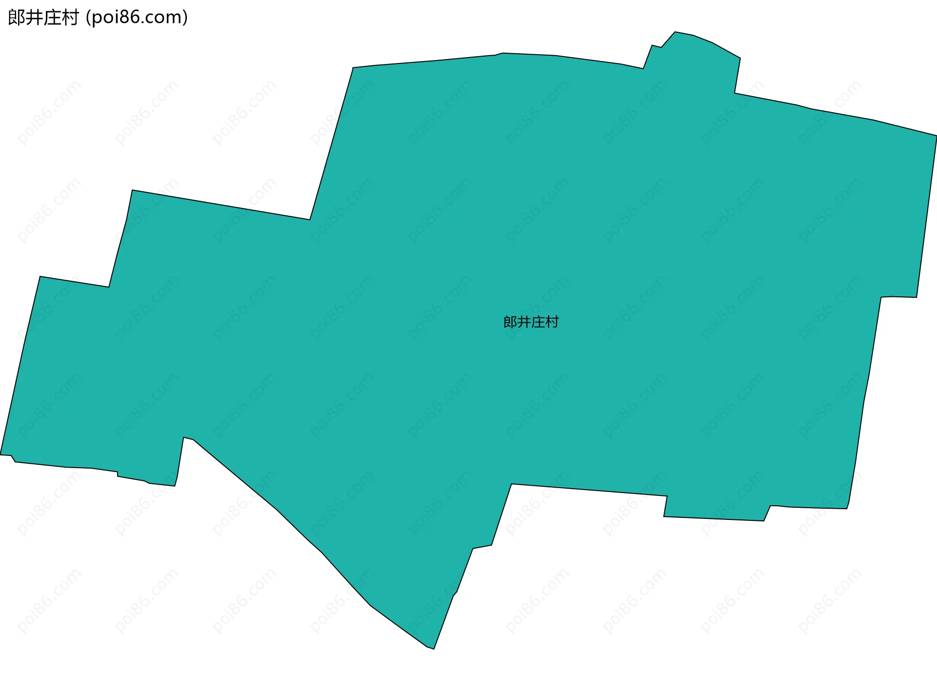 郎井庄村边界地图