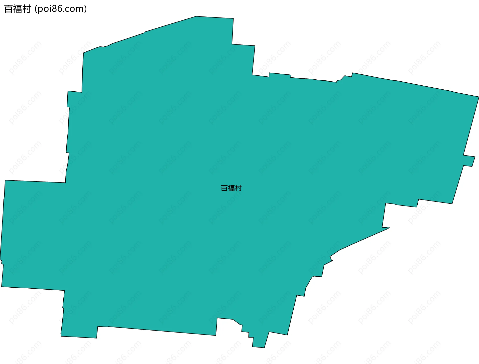 百福村边界地图