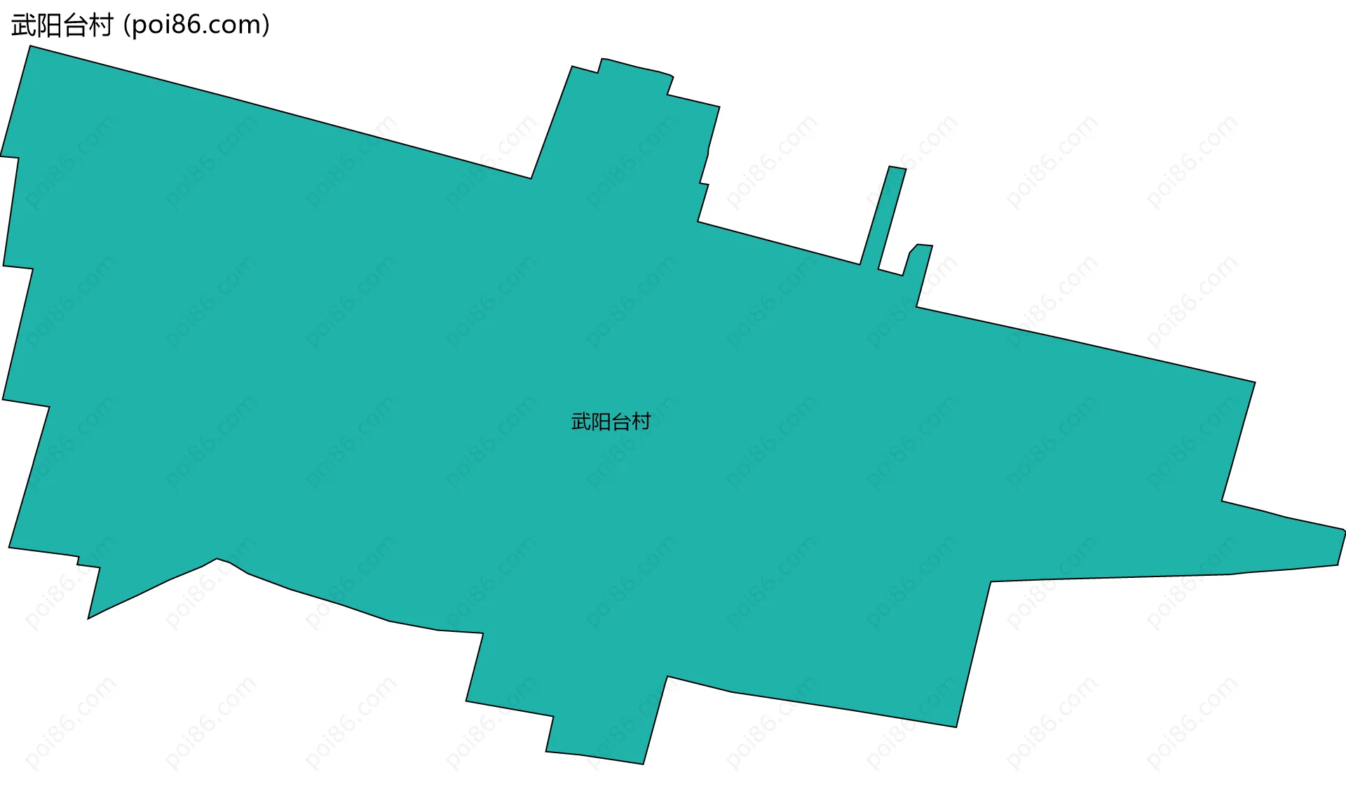 武阳台村边界地图