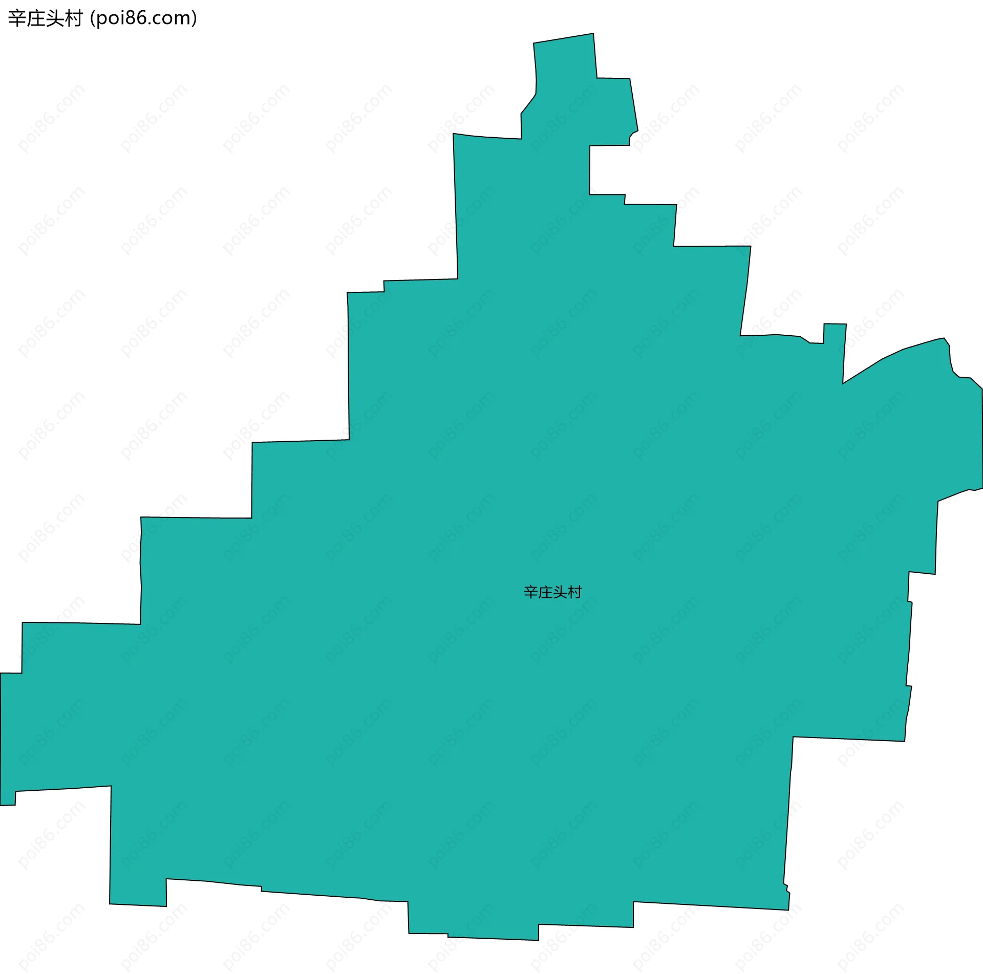 辛庄头村边界地图