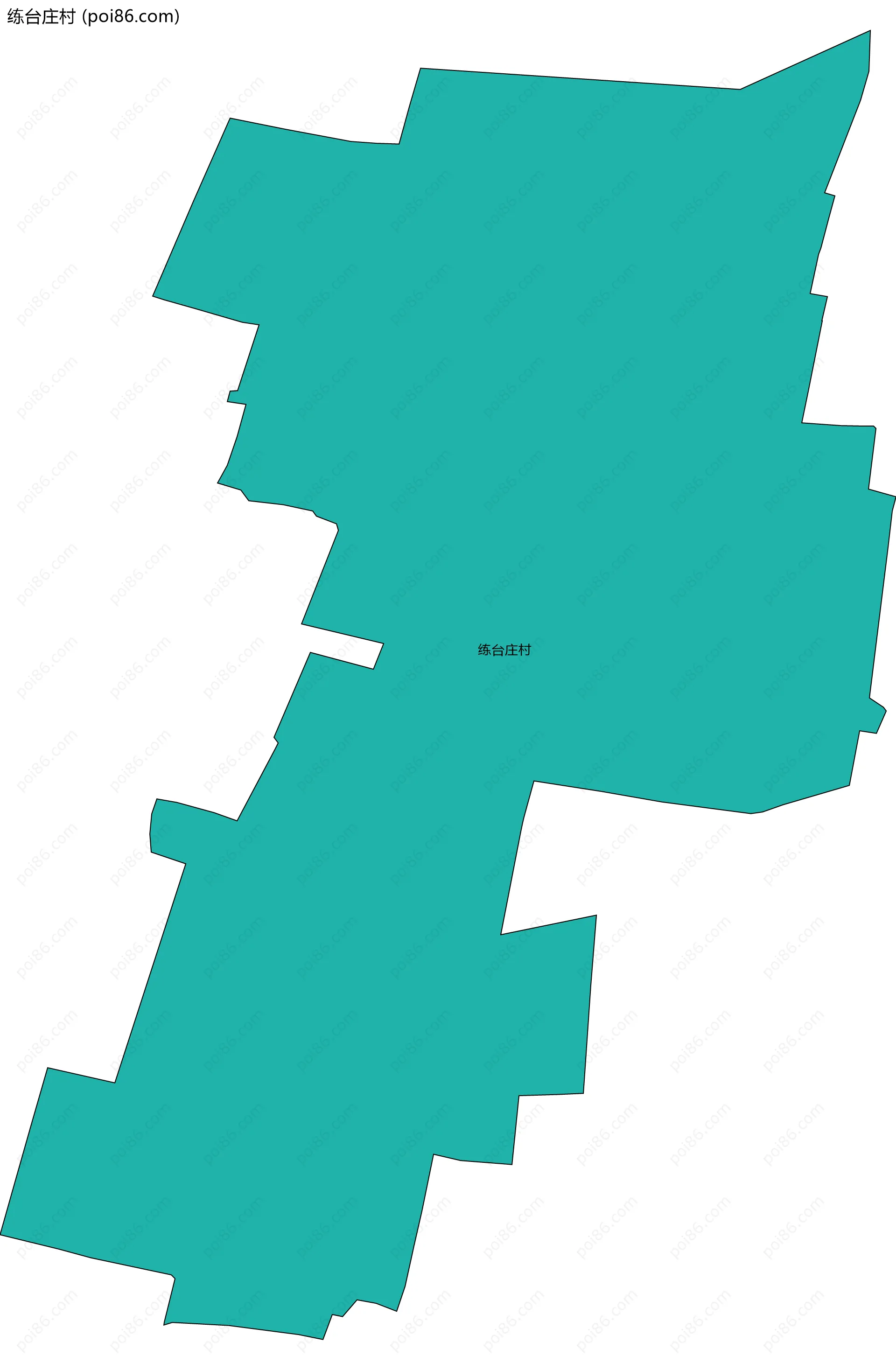 练台庄村边界地图