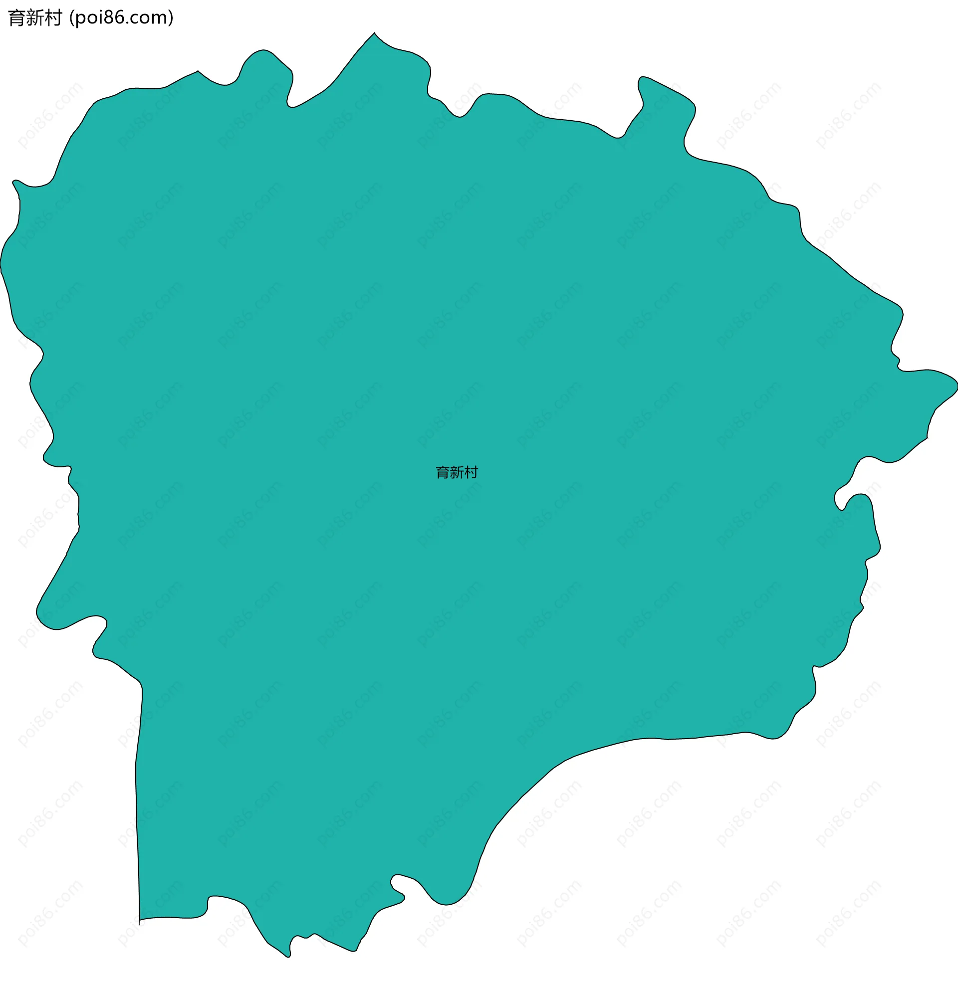 育新村边界地图