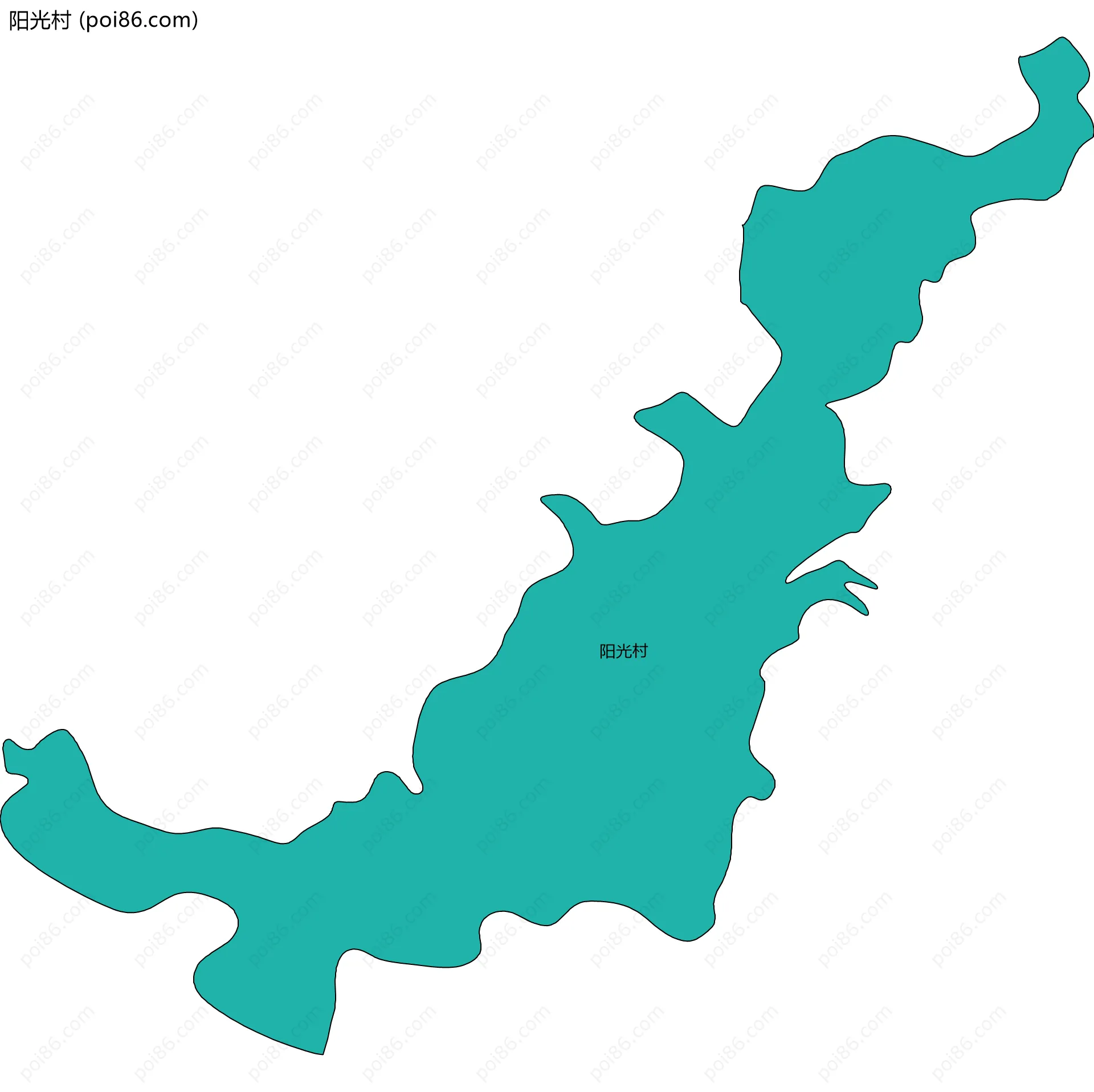 阳光村边界地图