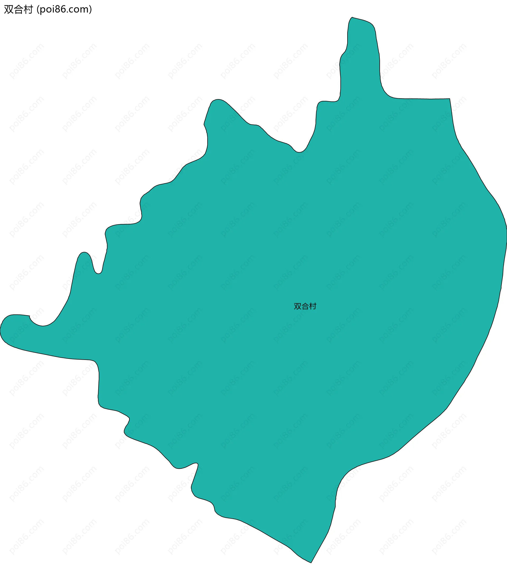 双合村边界地图