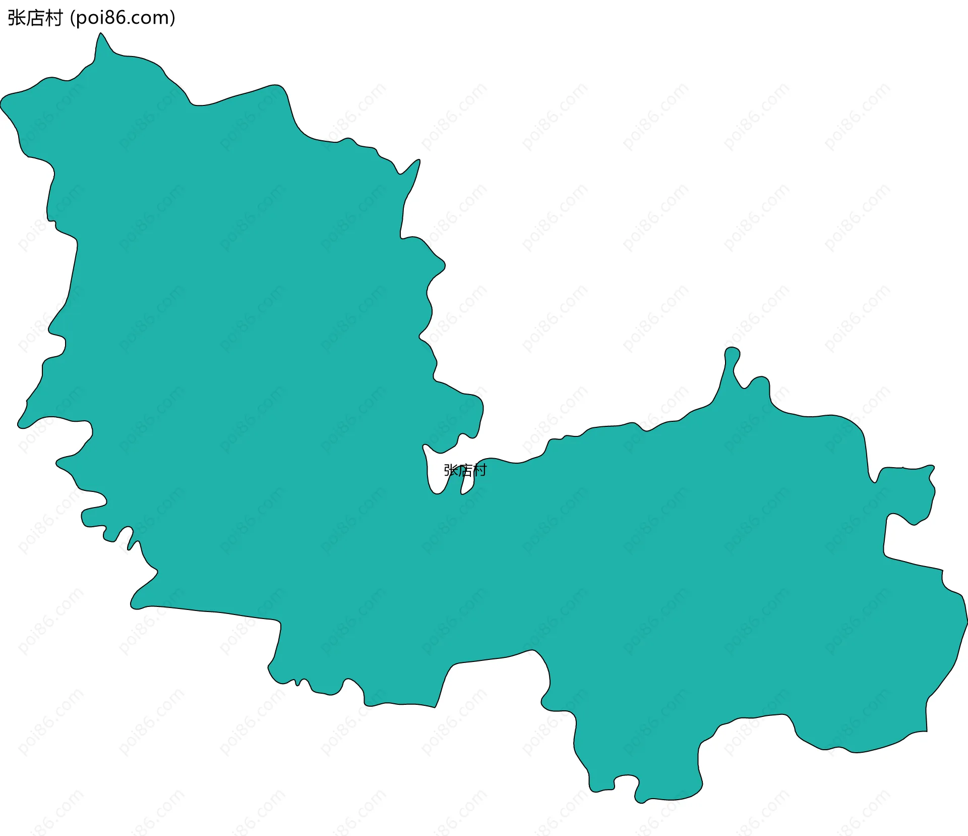 张店村边界地图