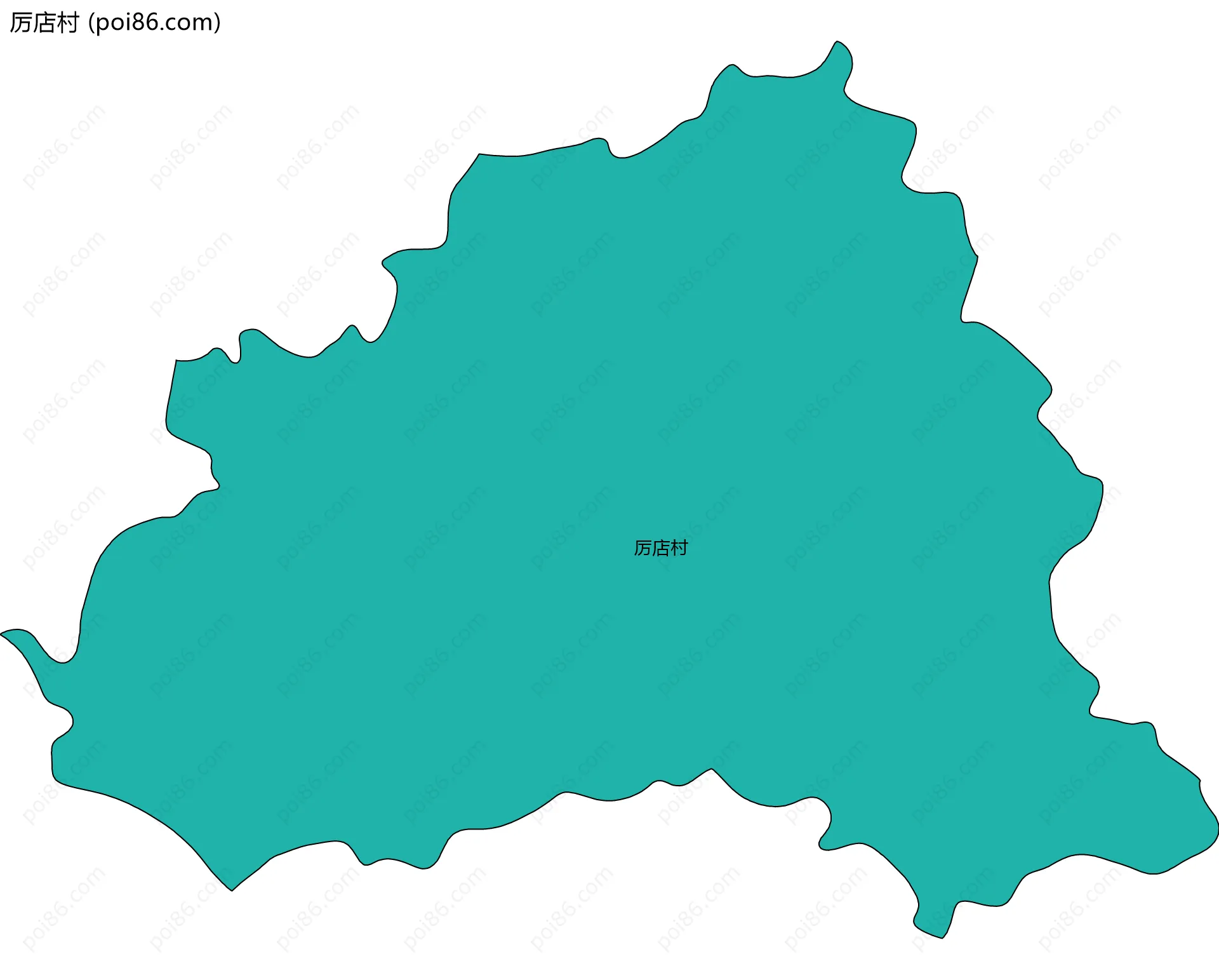 厉店村边界地图
