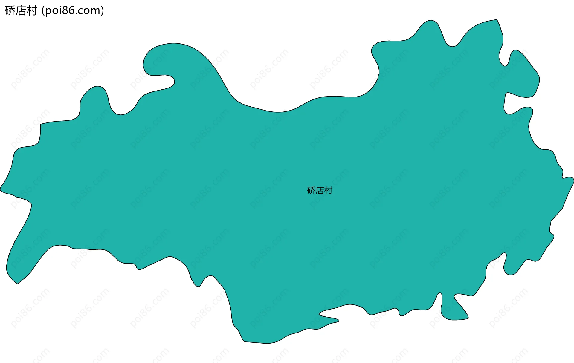 硚店村边界地图