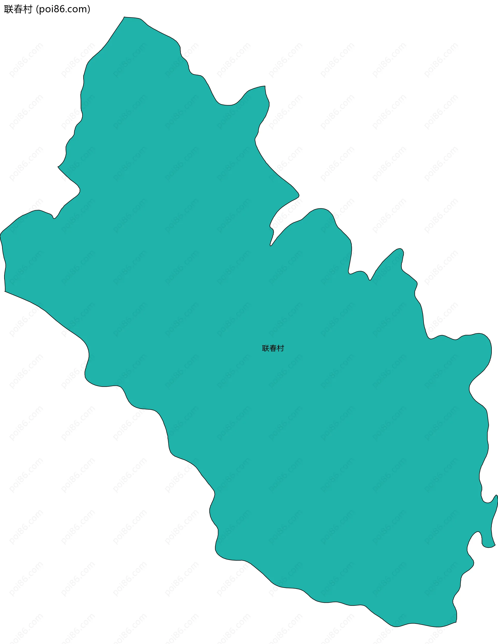 联春村边界地图