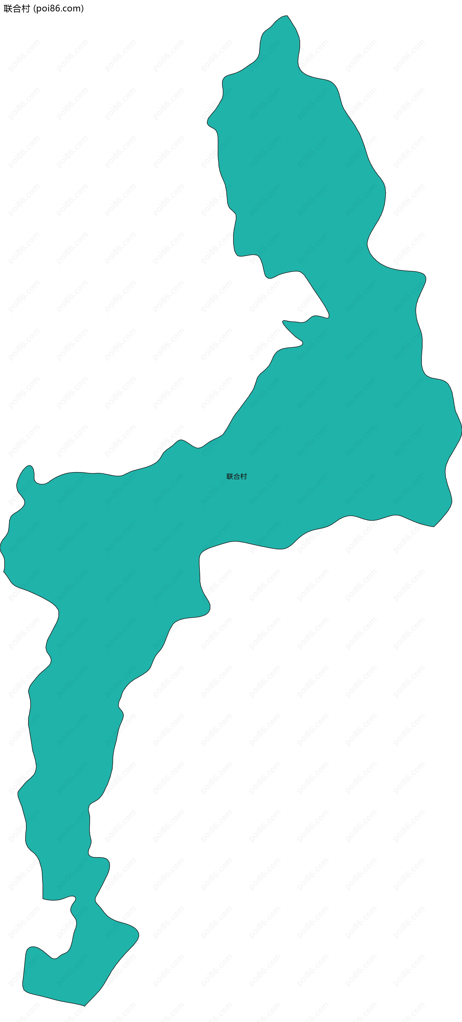 联合村边界地图